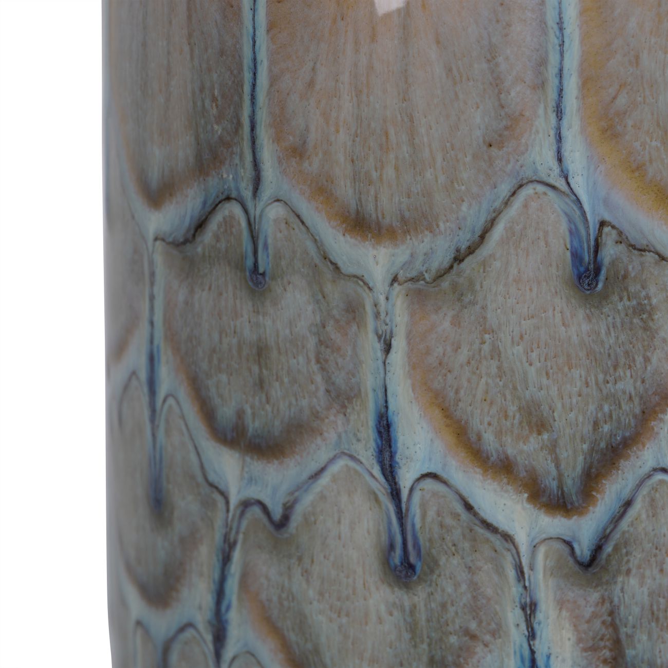 Armadillo Azure Ceramic Vase