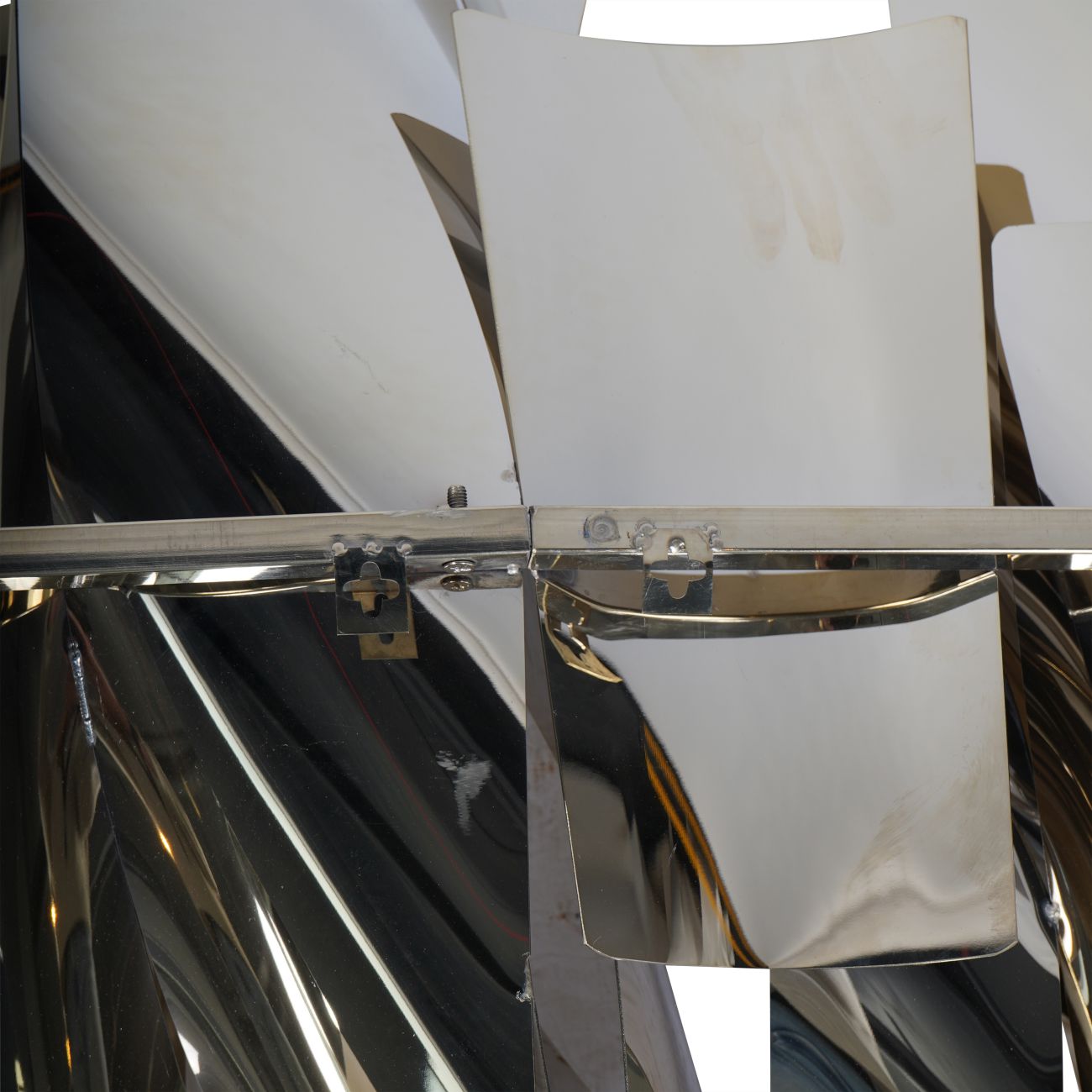 Stainless Steel Abstract Slice Wall Art