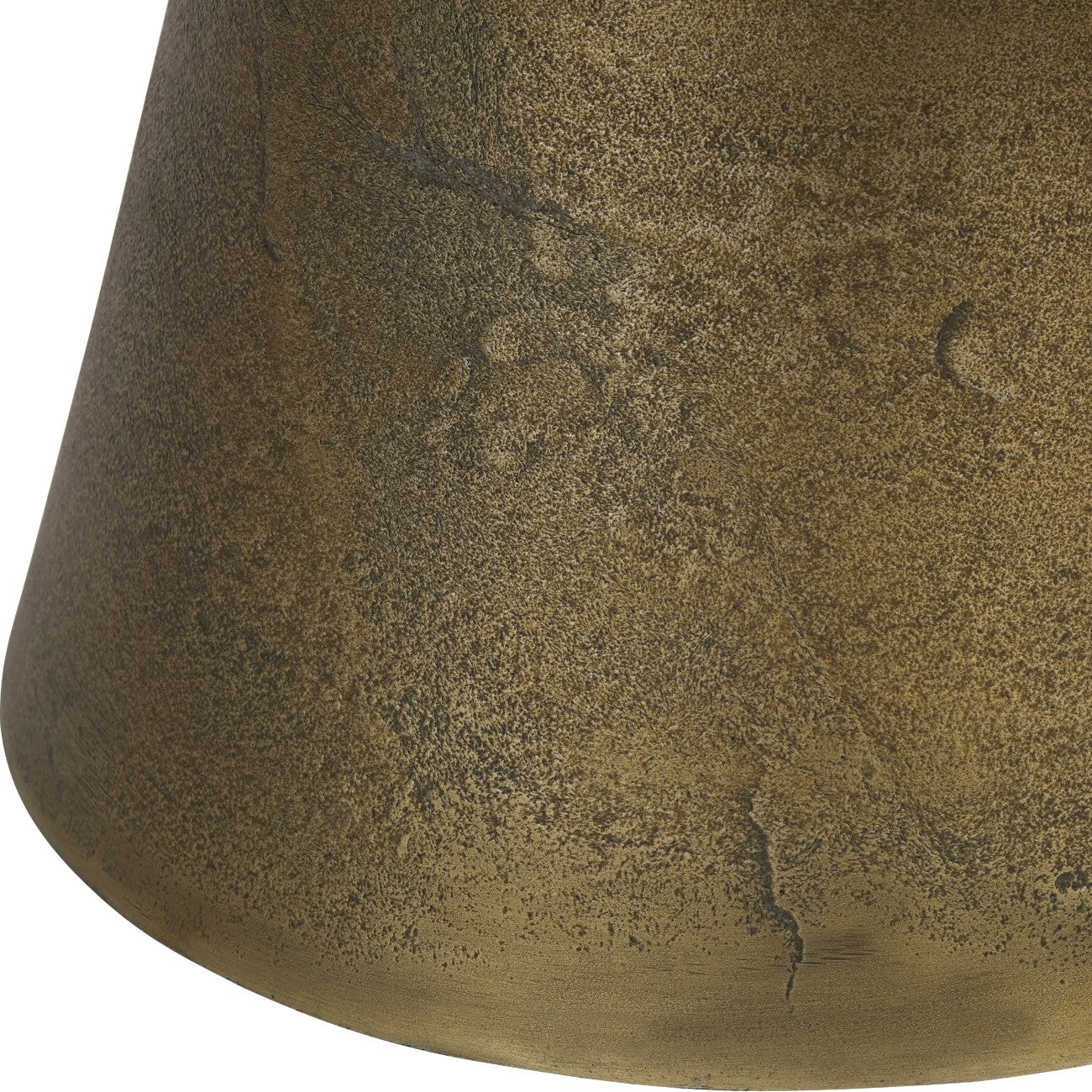 Clifton II Antique Brass and Light Travertine Coffee Table Small 60cm