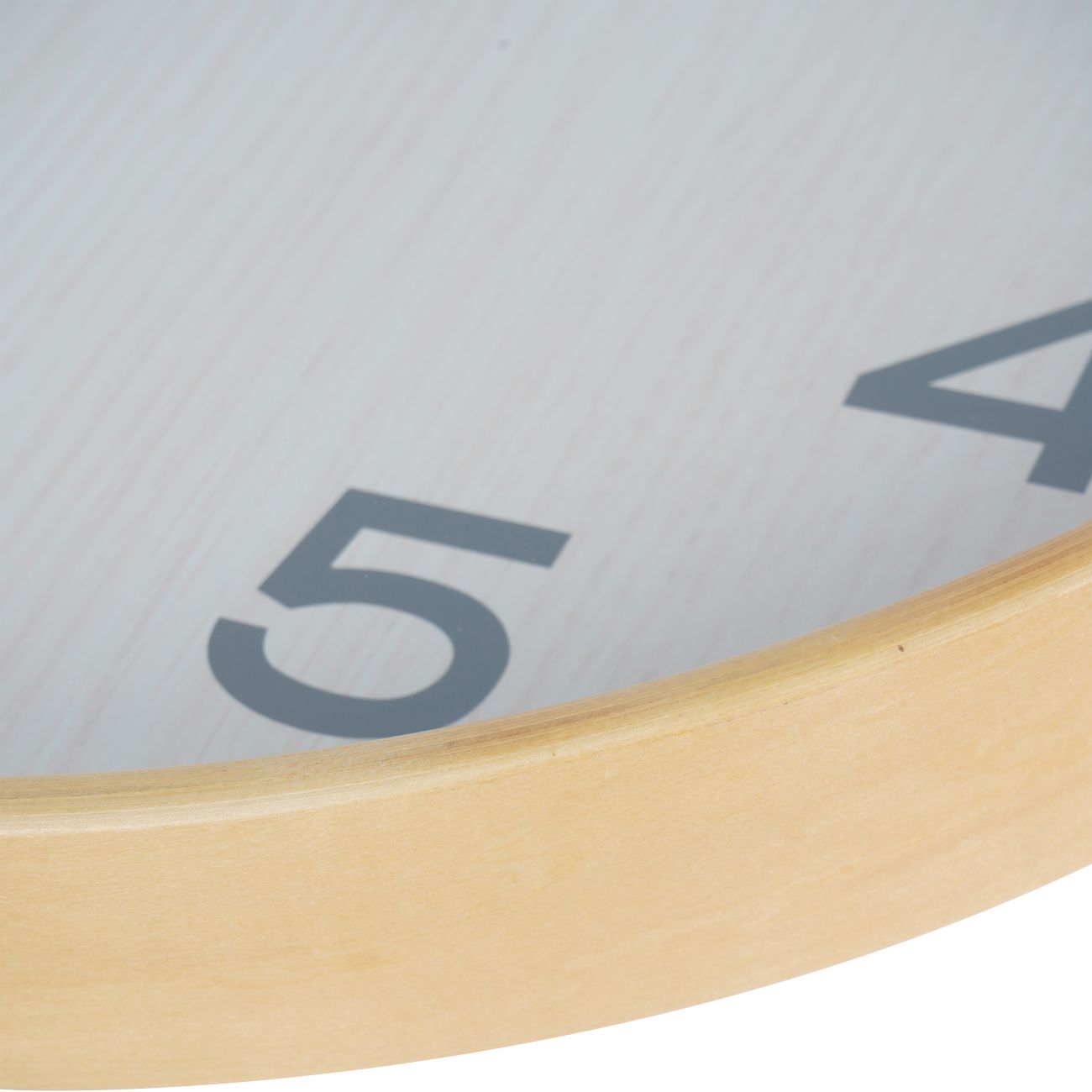 Grain Effect Wall Clock 53cm Light Natural