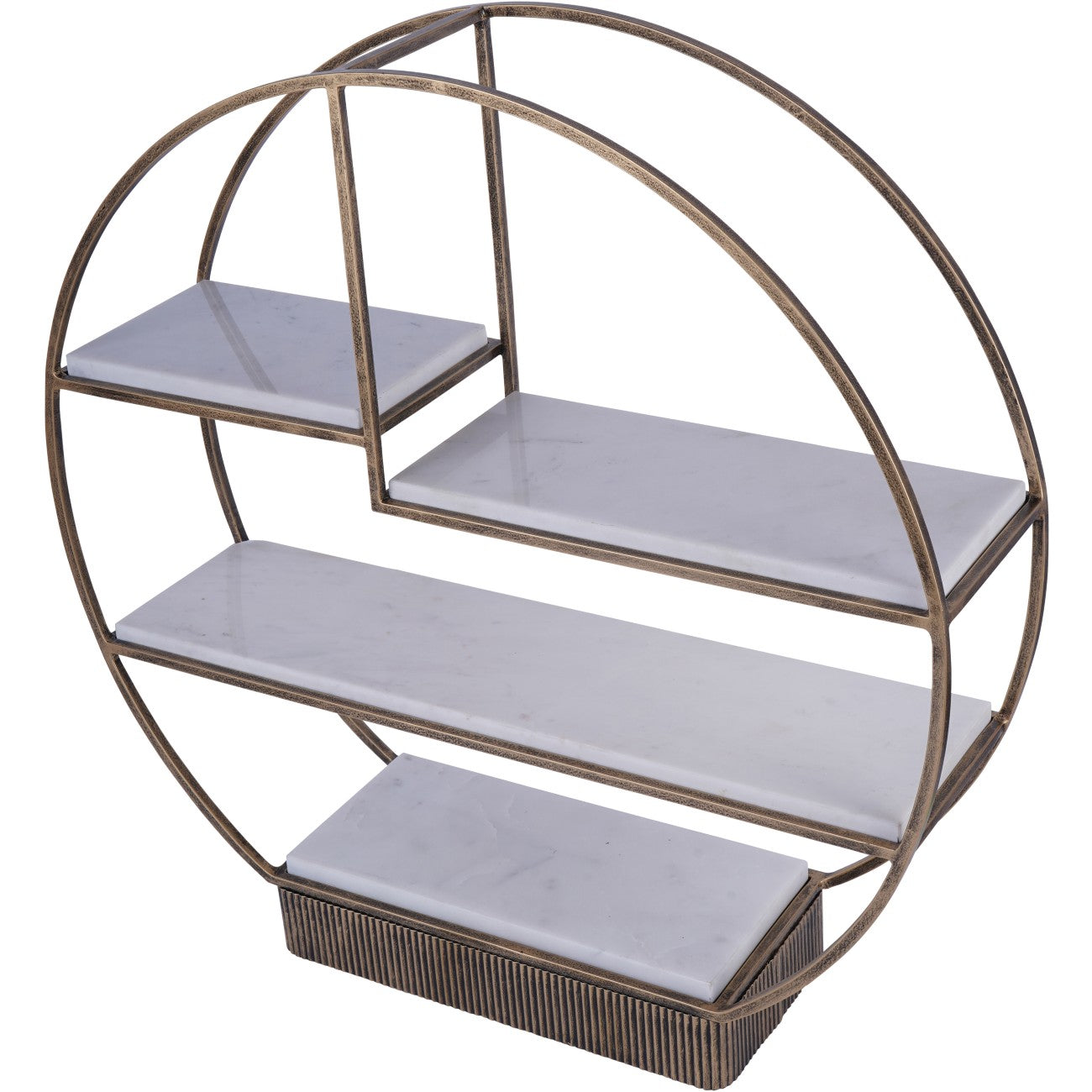 Belvedere Aged Gold Multi Tier Stand Large