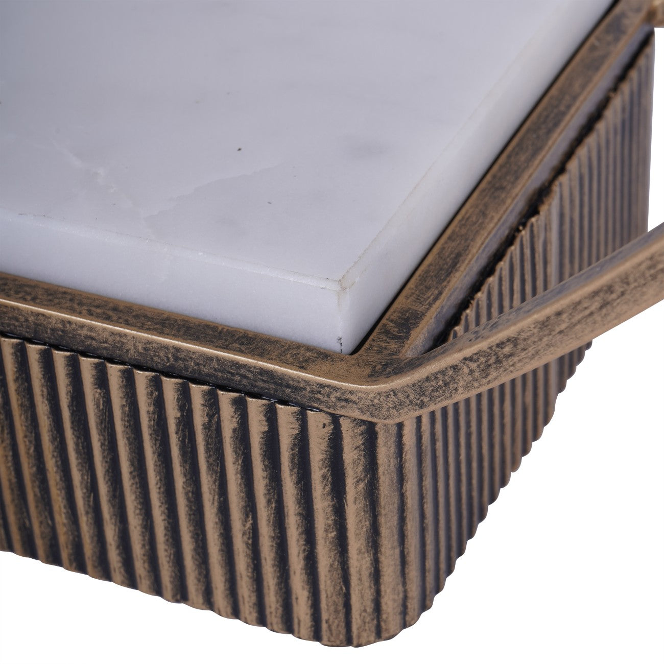 Belvedere Aged Gold Multi Tier Stand Large