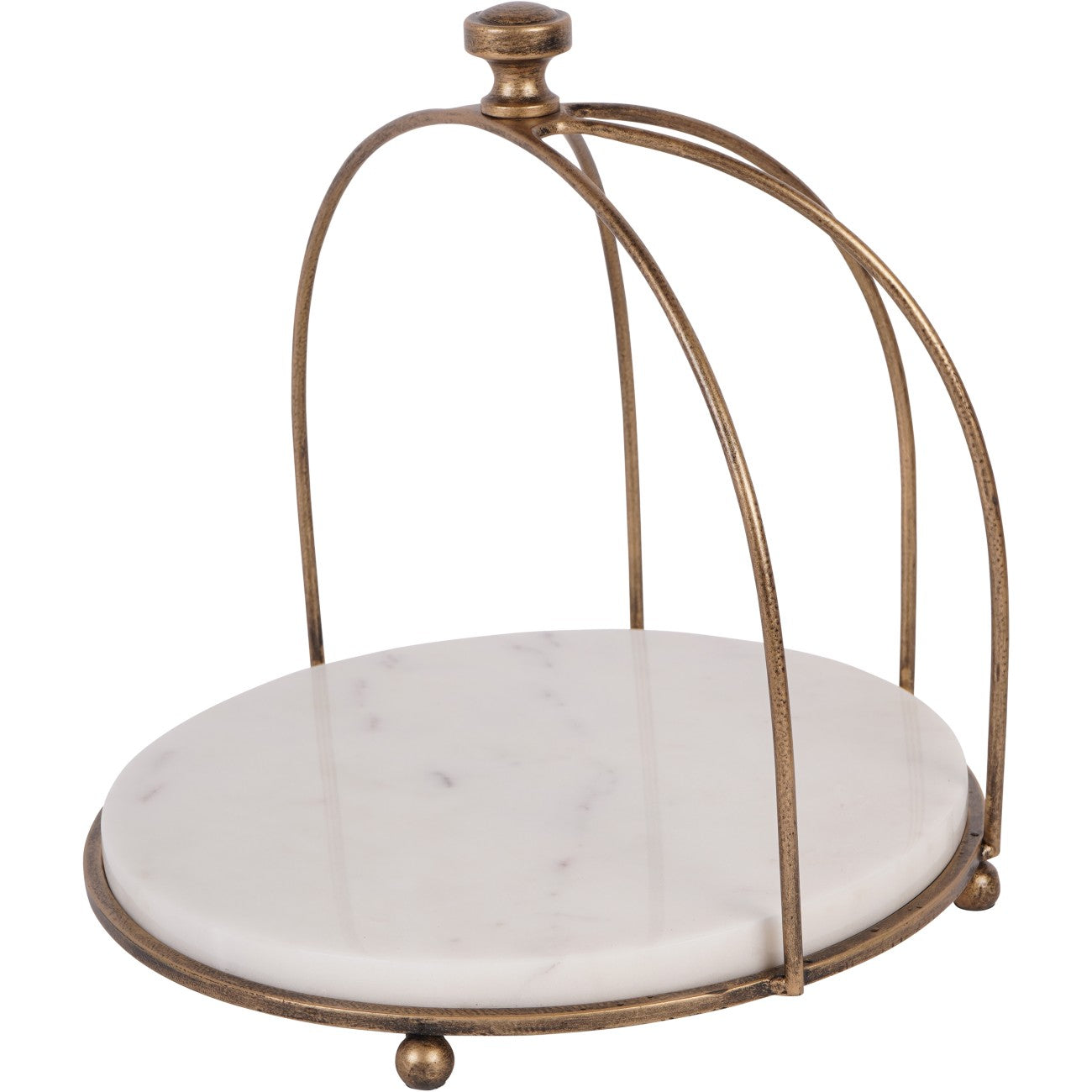Belvedere Aged Gold One Tiered Stand