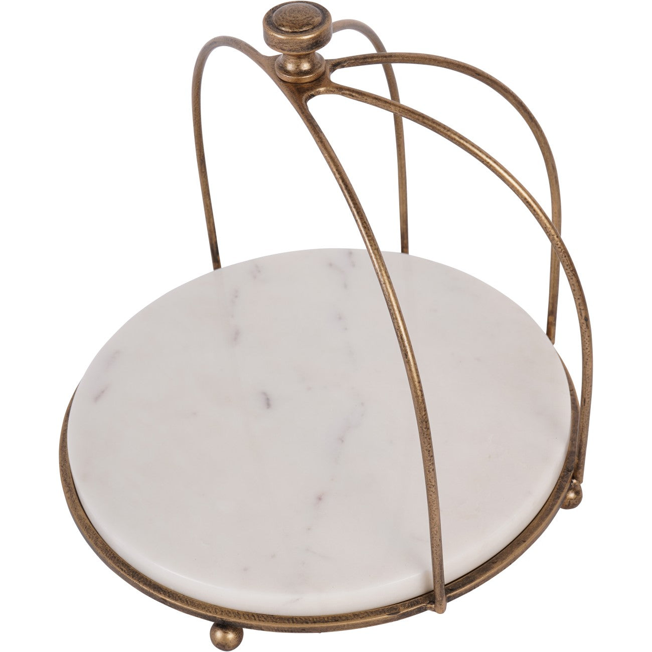 Belvedere Aged Gold One Tiered Stand