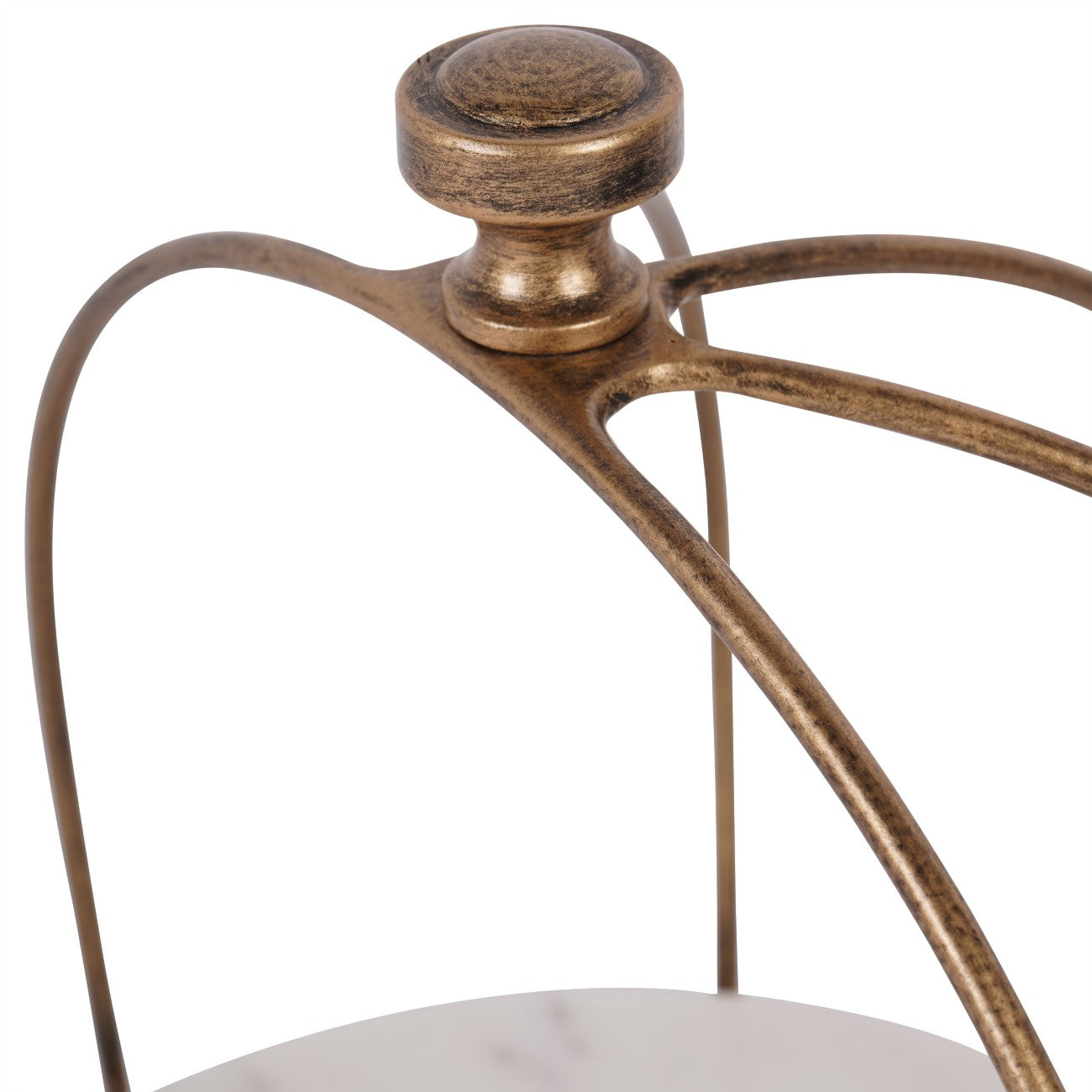 Belvedere Aged Gold One Tiered Stand