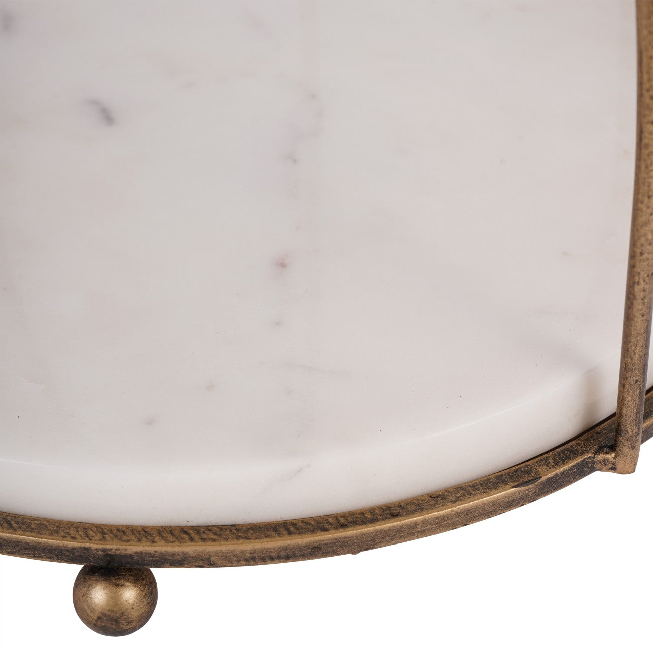 Belvedere Aged Gold One Tiered Stand