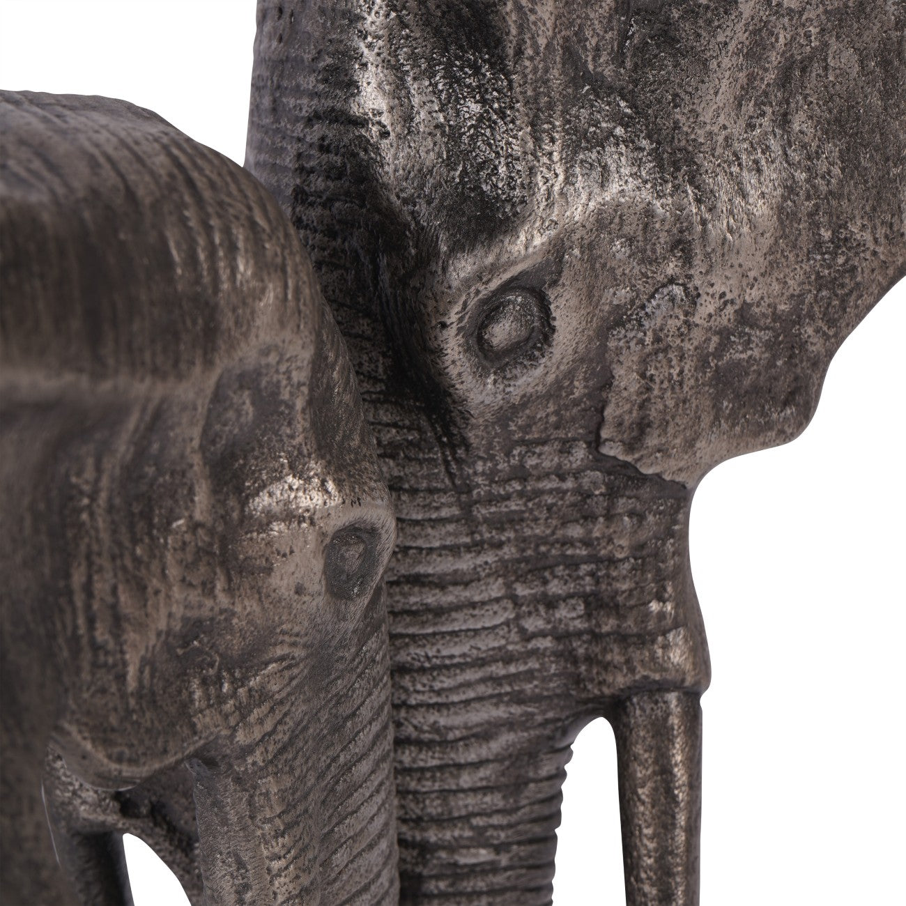 Kariba Cast Aluminium Nuzzling Elephants Sculpture