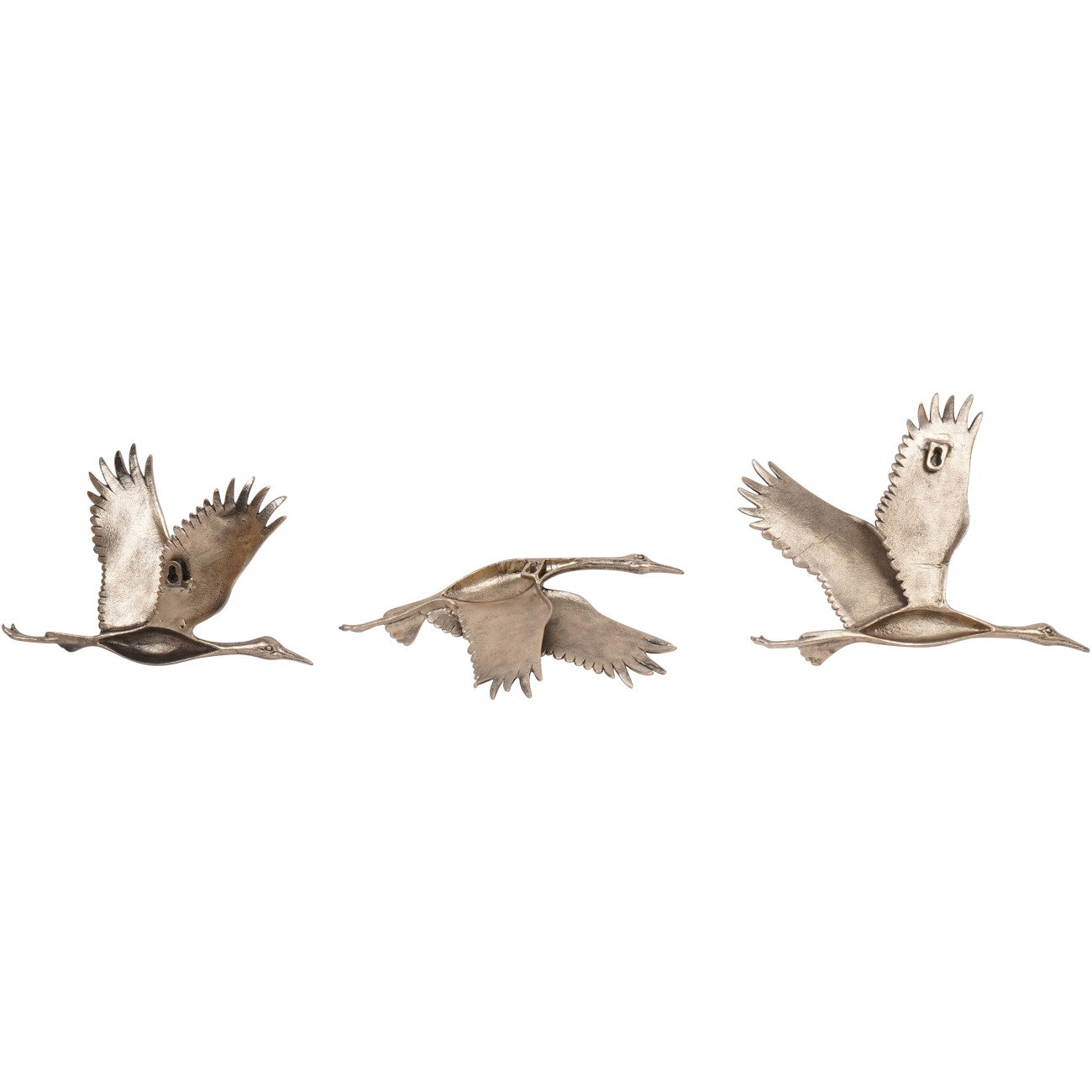 Crane Trio Cast Aluminium Wall Art