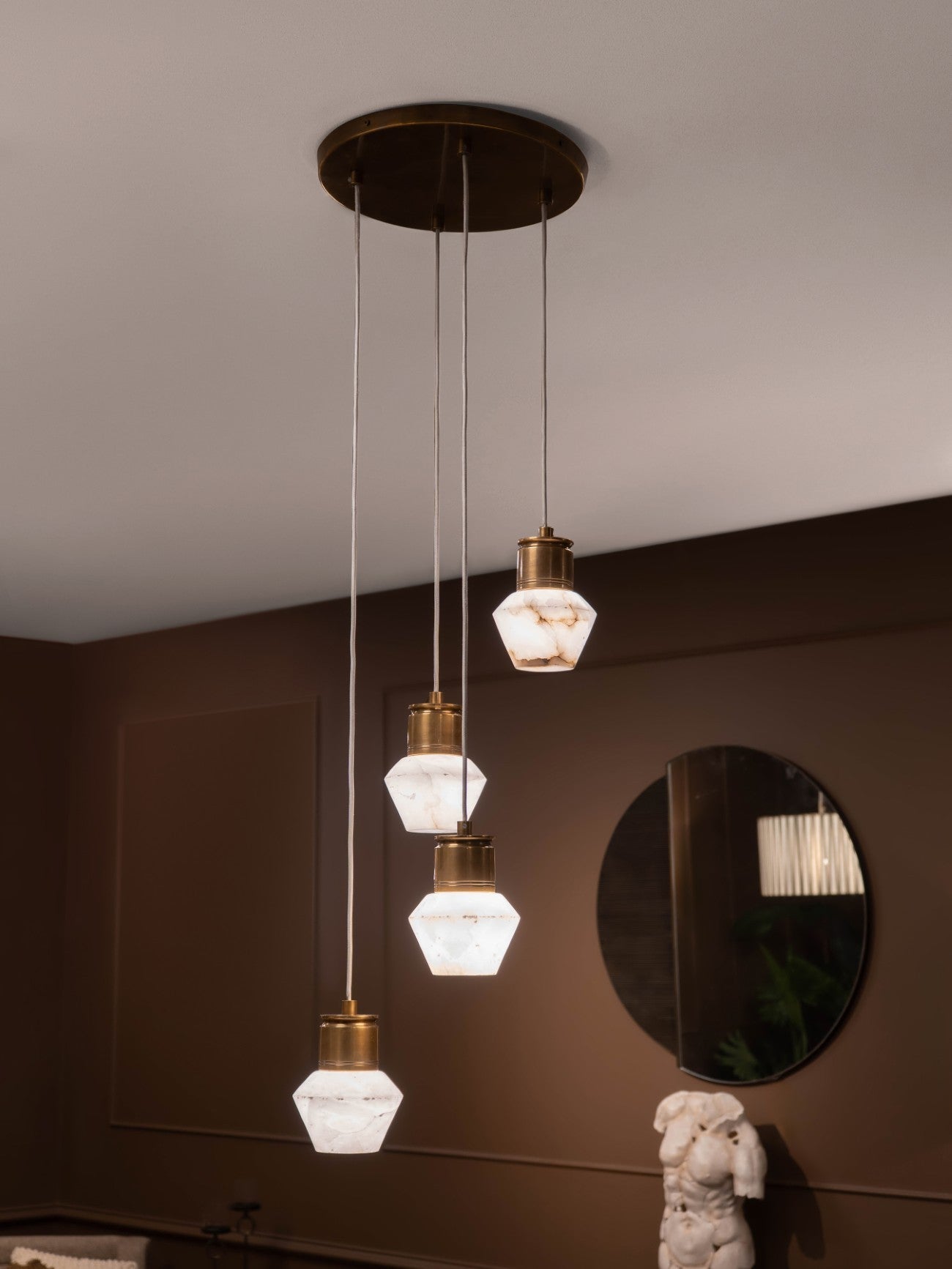 Allegra 4 Light Alabaster Pendant