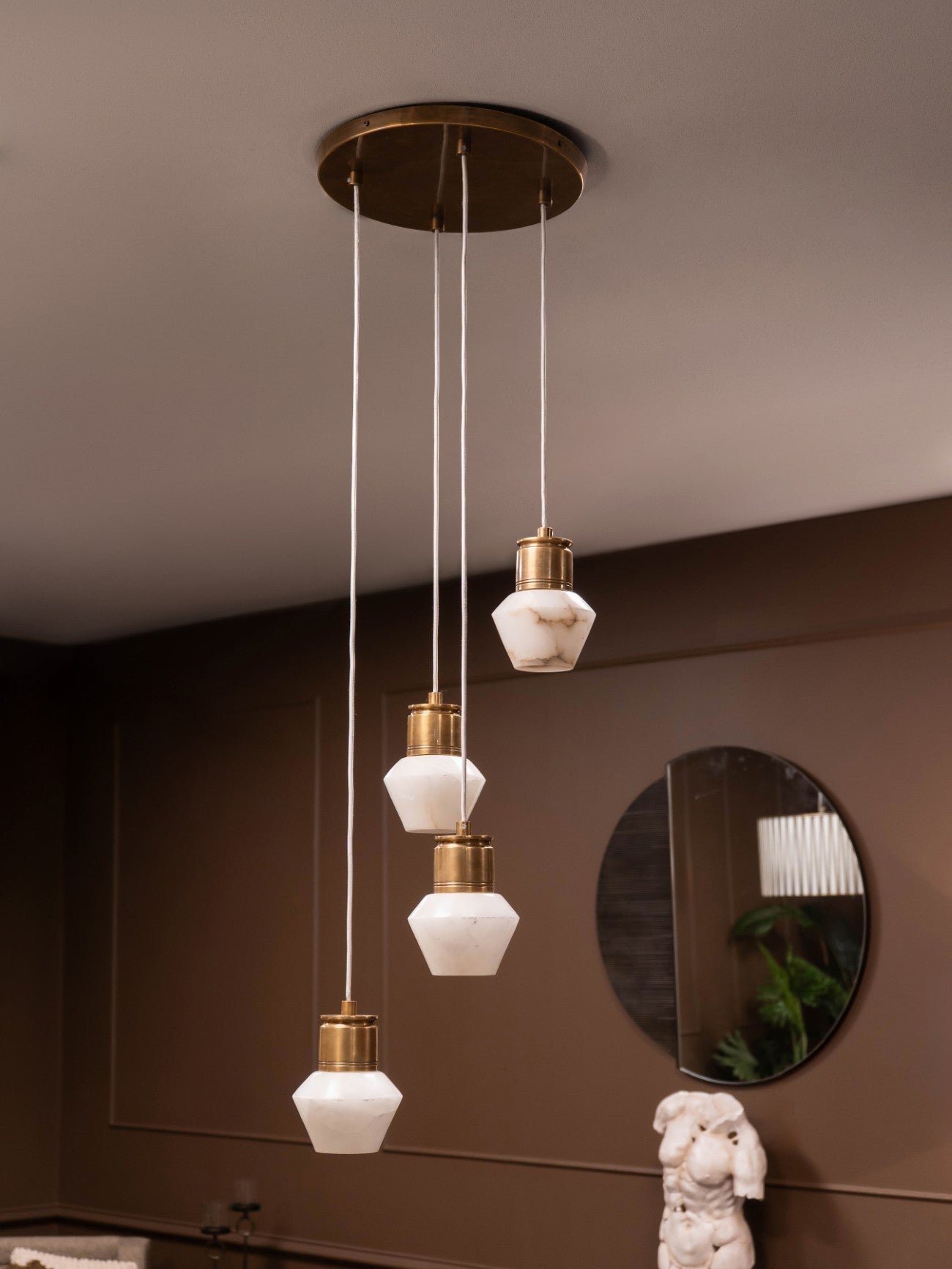 Allegra 4 Light Alabaster Pendant