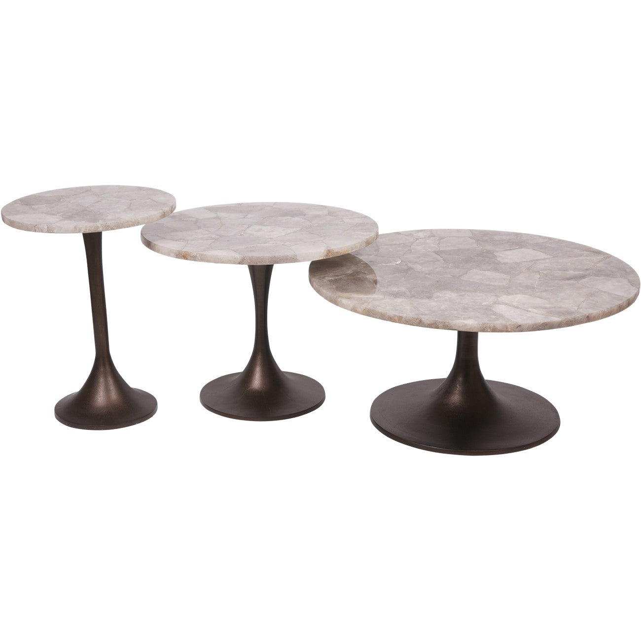 Bosworth Smokey Quartz Side Table 60cm
