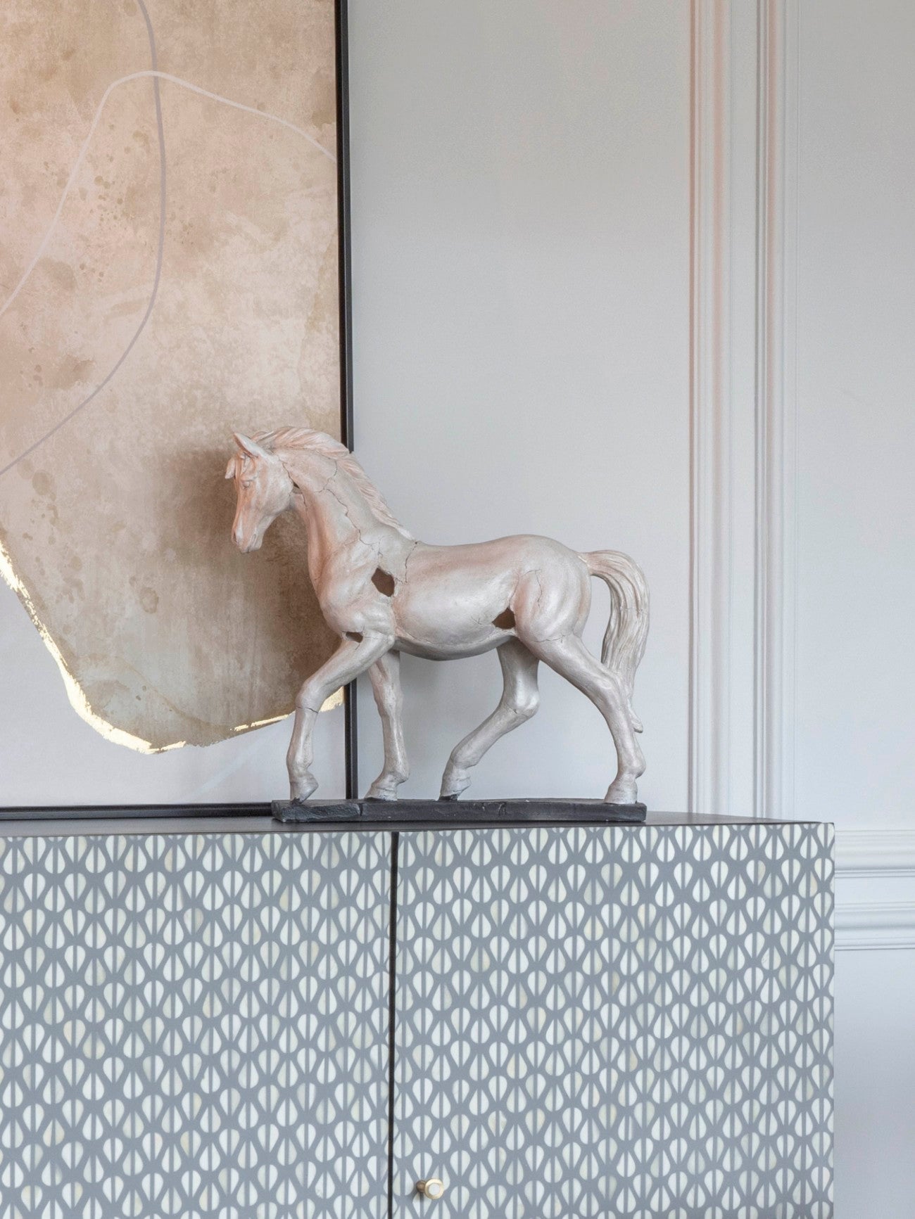 Horse Aged Sculpture