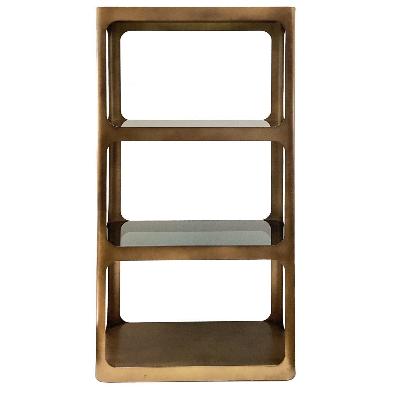 Thorpe Metal and Glass Shelving Unit