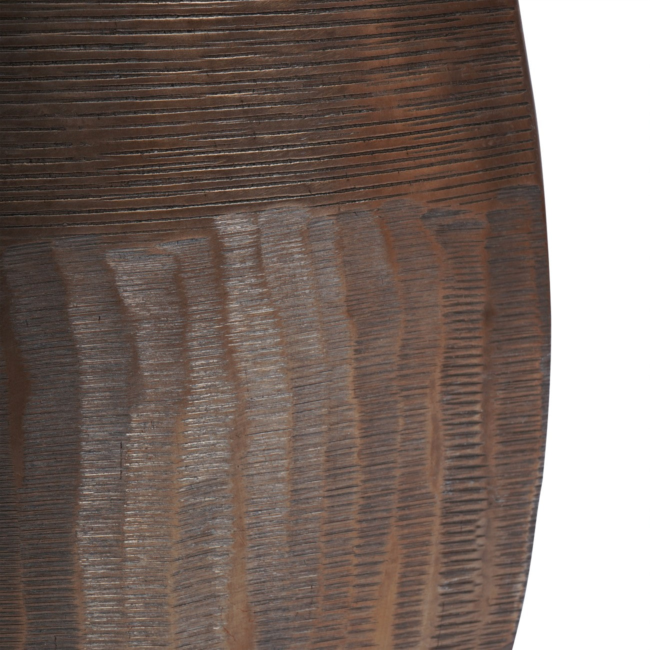 Southwold Textured Oval Antique Brass Vase 100cm