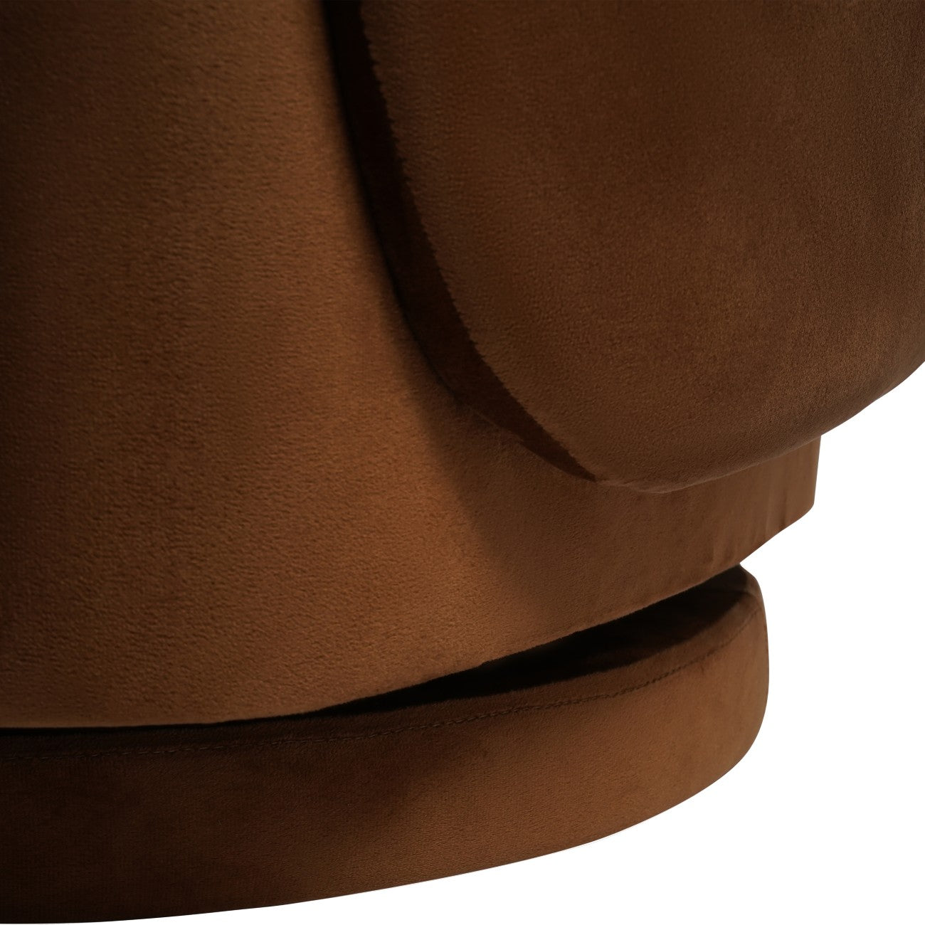 Bingham Upholstered Swivel Chair Soft Caramel