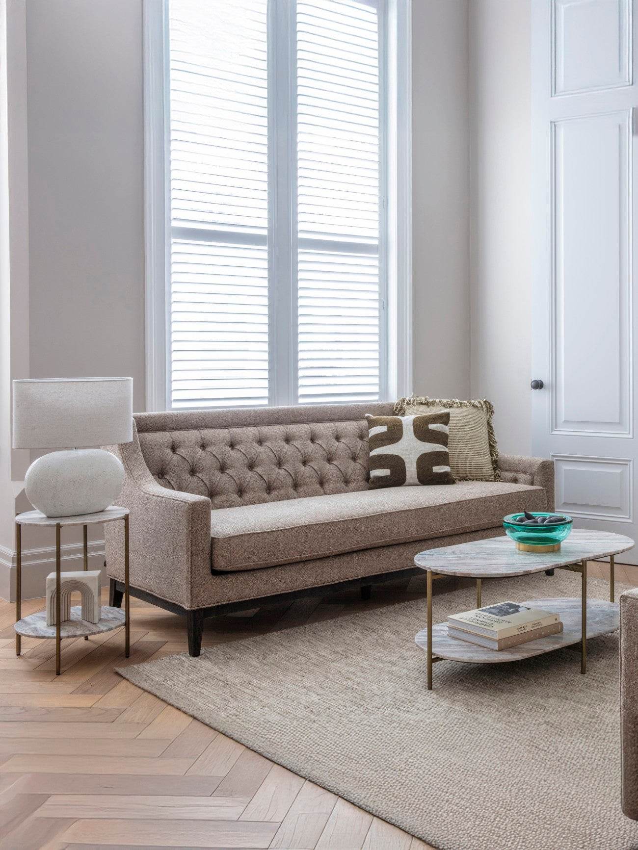 Toronto Marble Top and Base Coffee Table - Pak Tao