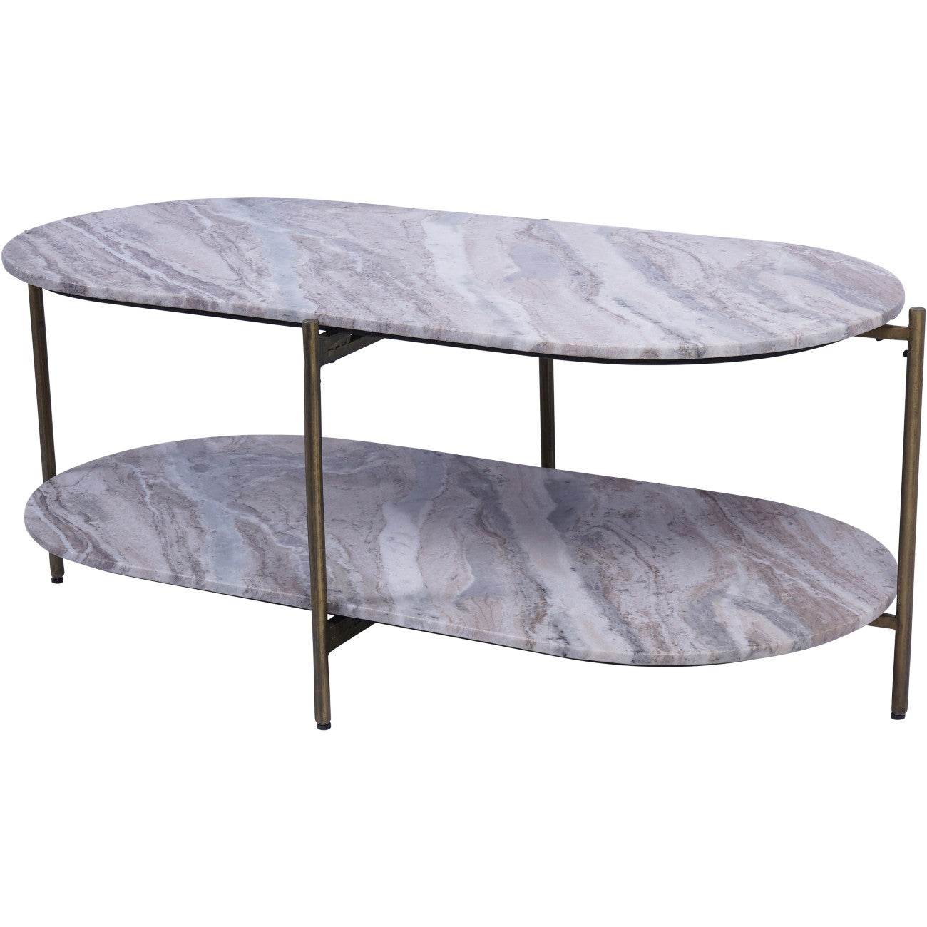 Toronto Marble Top and Base Coffee Table - Pak Tao