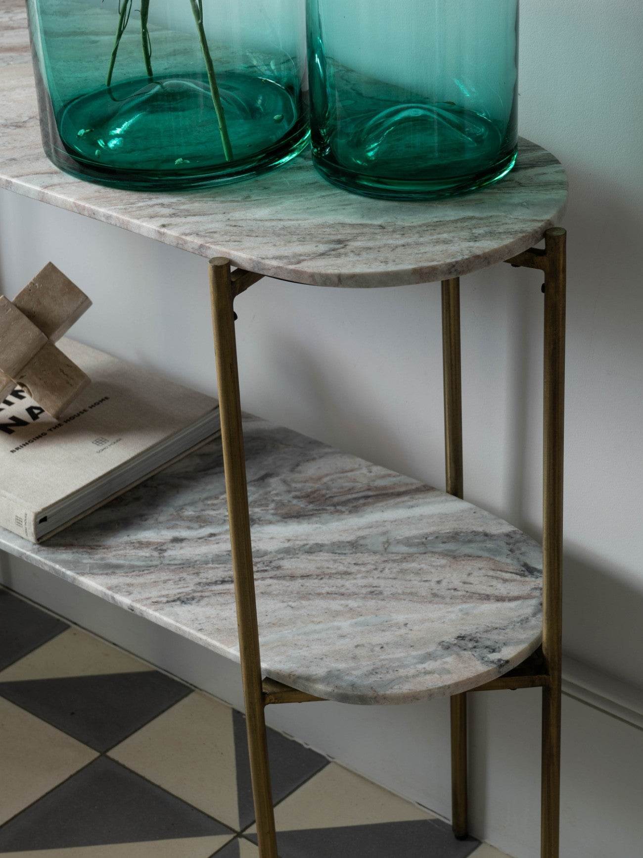 Toronto Marble Top and Base Console Table - Pak Tao