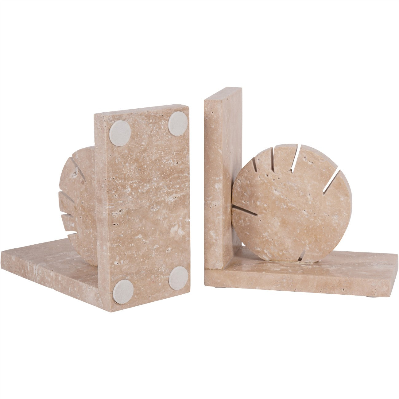 Catania Travertine Bookends