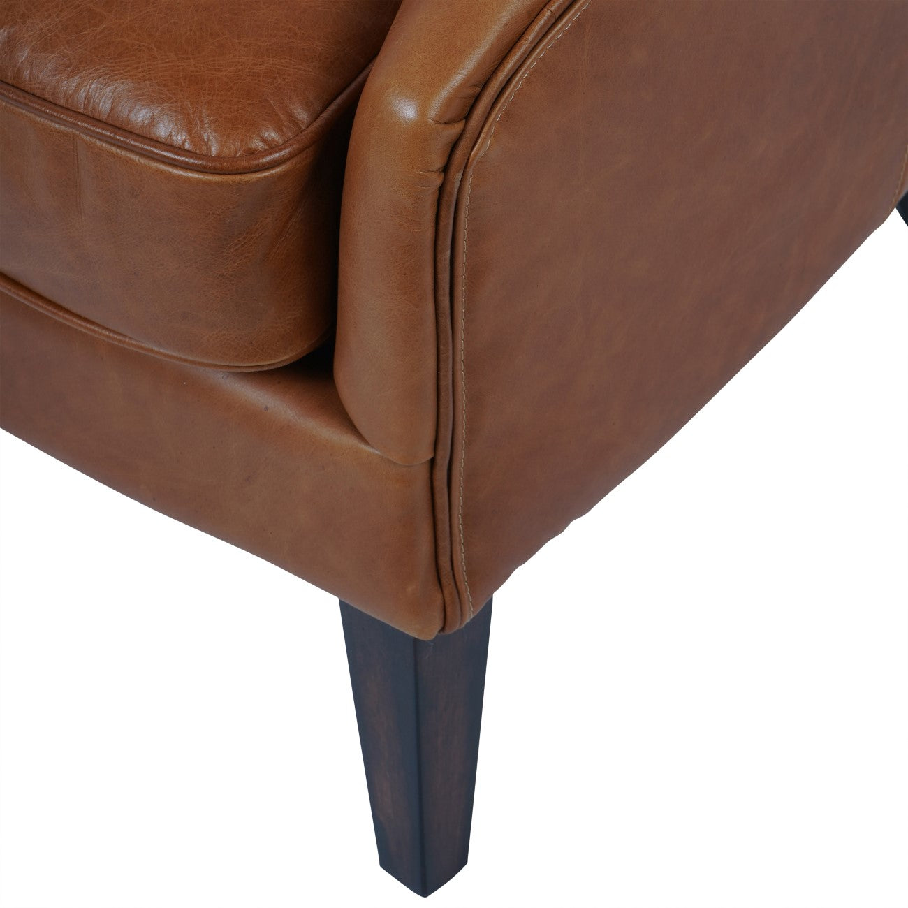 Watson Tobacco Leather Armchair