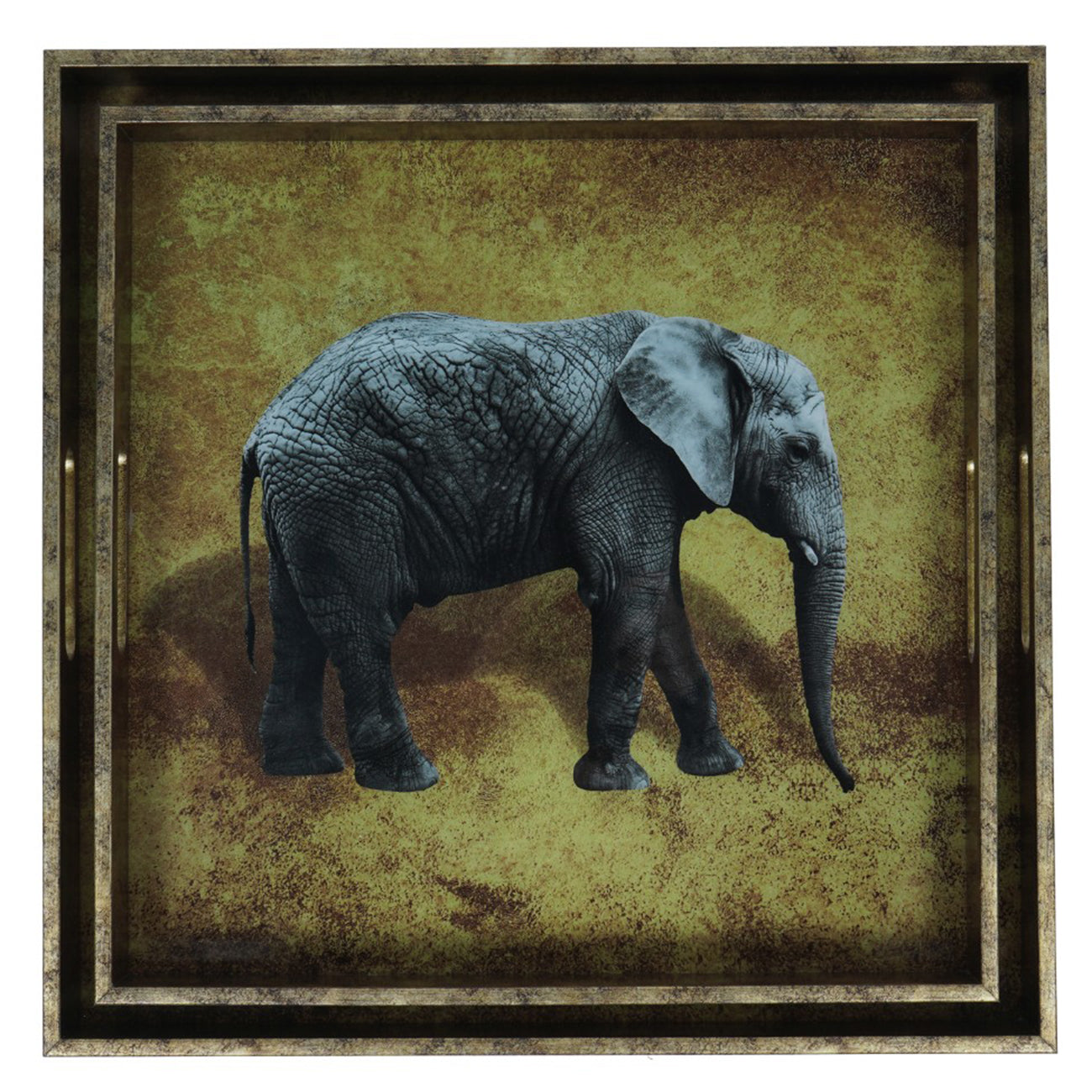Elephant Decorative Set of 2 Nesting Trays