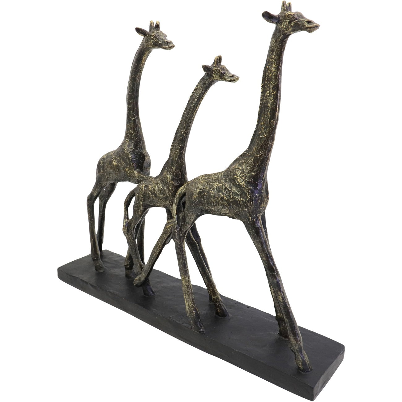 Family Of Three Giraffes Sculpture