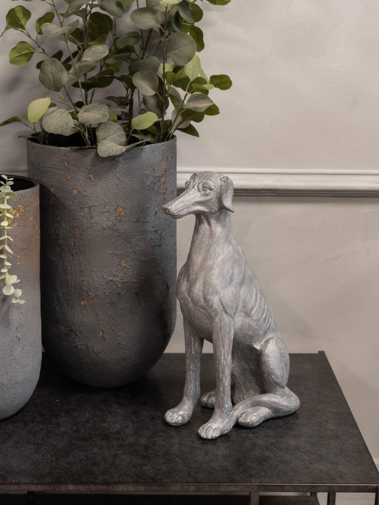 Baxter Large Sitting Dog Sculpture