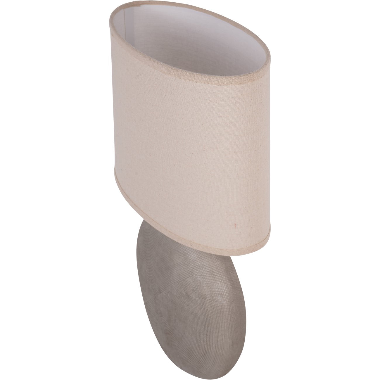Lunara Textured Ceramic Table Lamp with Shade E27 60W