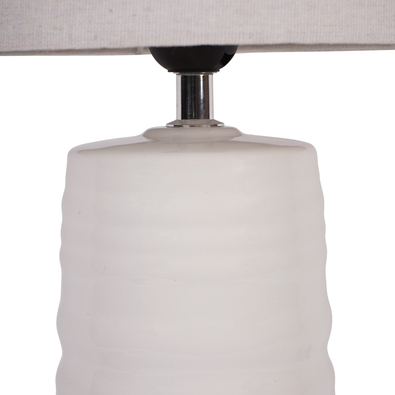 Tivoli Ceramic Table Lamp White with Shade E27 60W