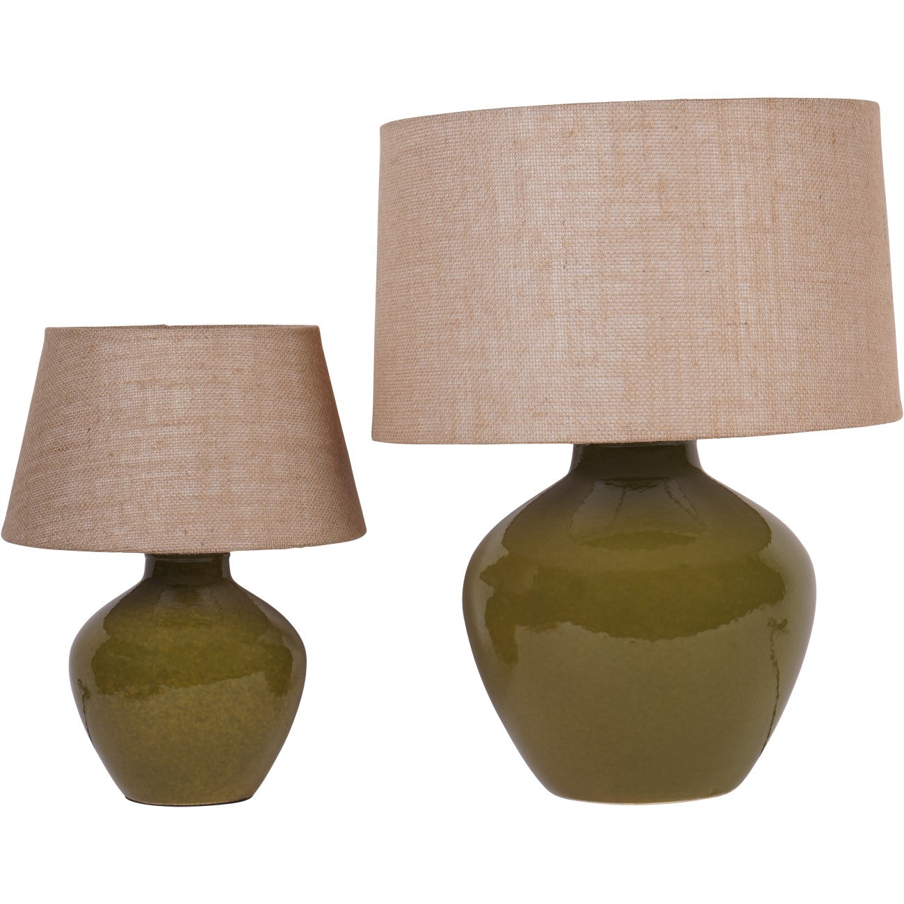 Aubrey Green Ceramic Table Lamp Large E27 60W