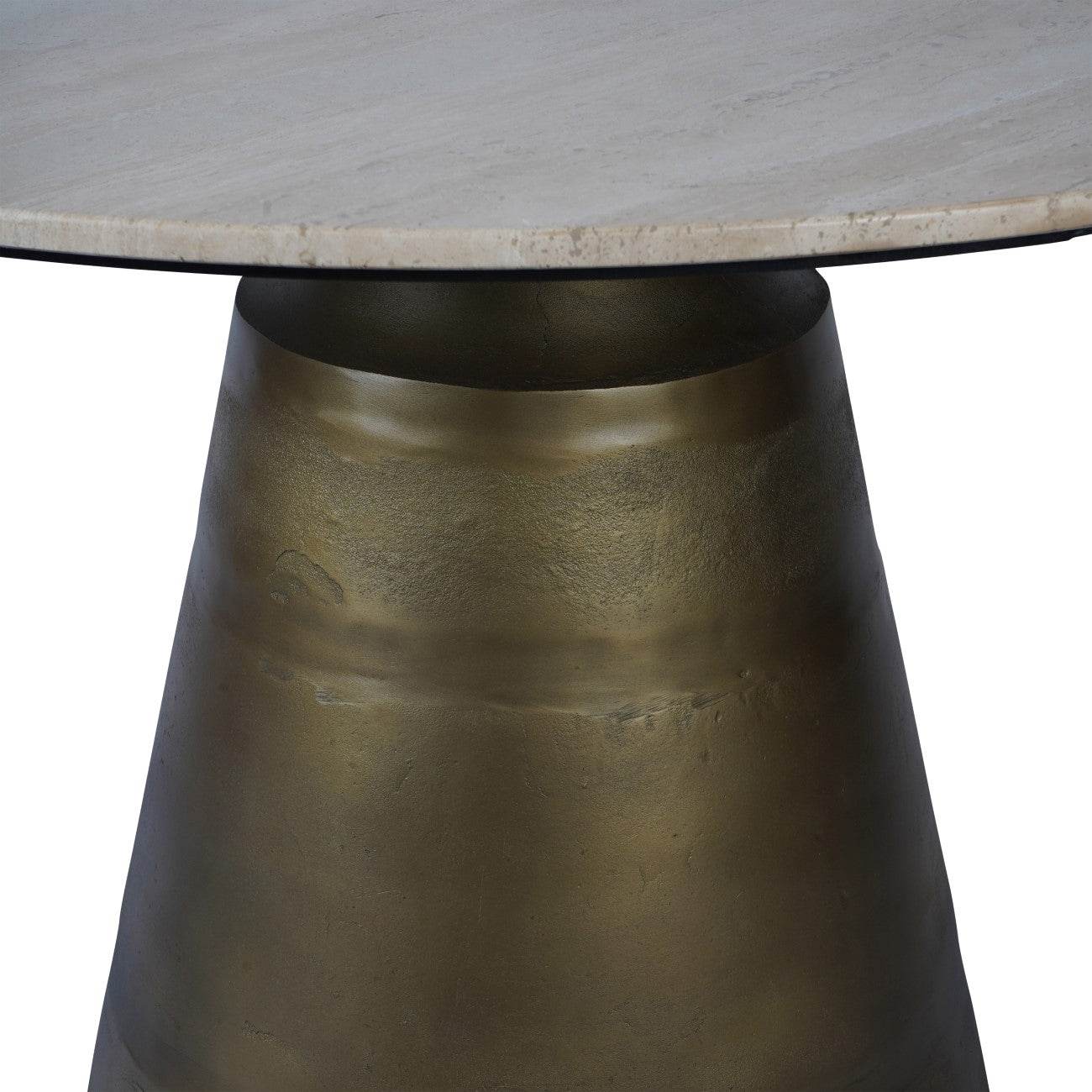 Clifton Ii Light Travertine Round Dining Table 120cm - Pak Tao