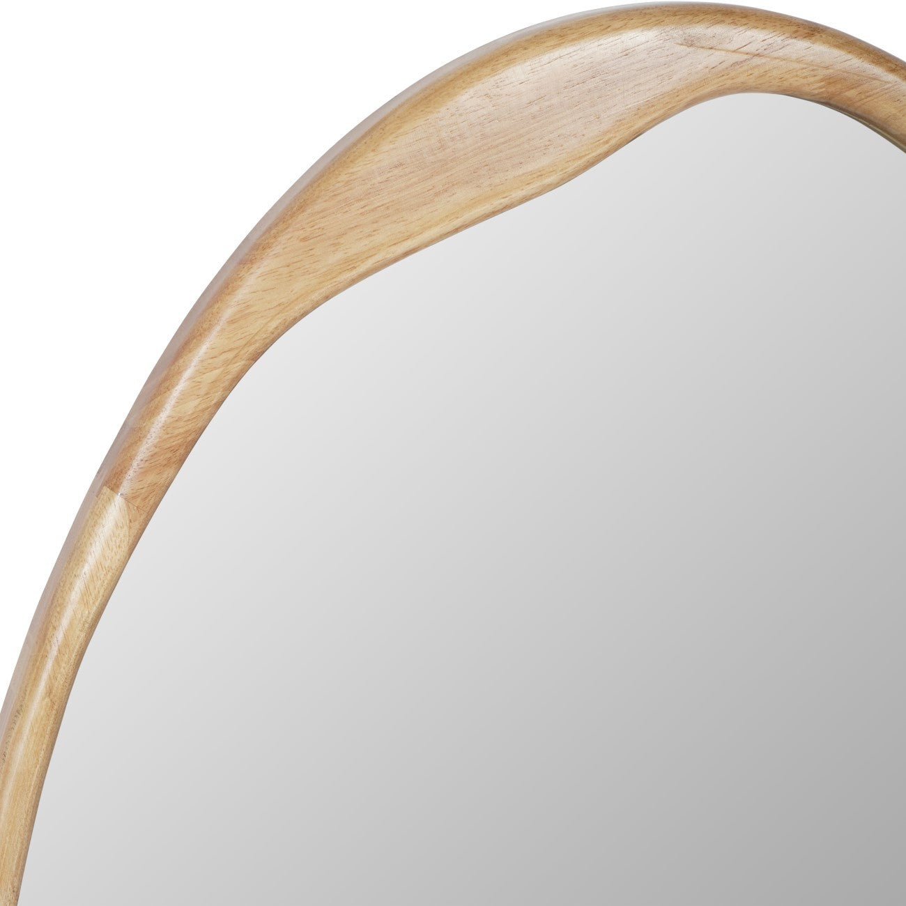 Hague Oval Natural Wood Mirror 119cm