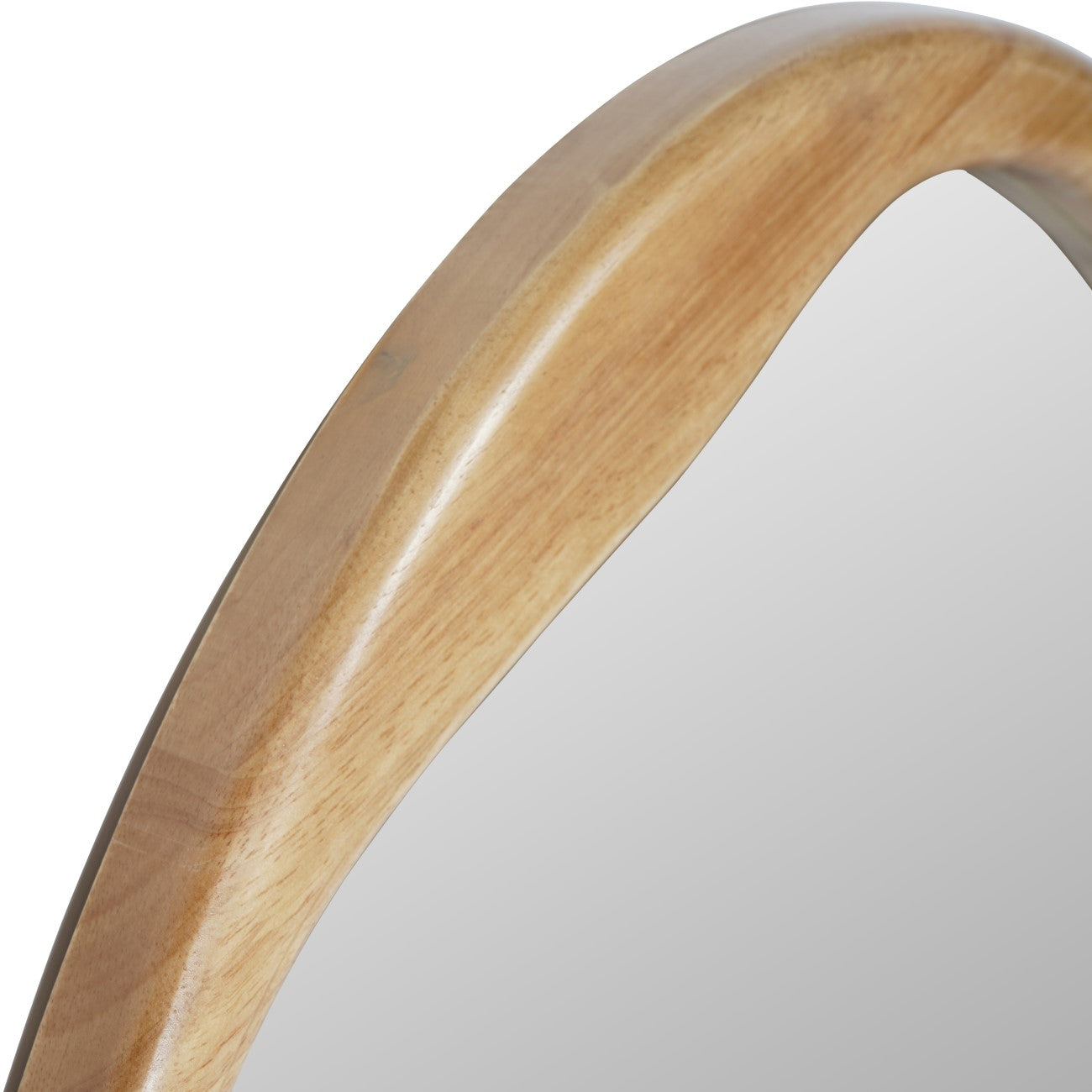 Hague Oval Natural Wood Mirror 119cm