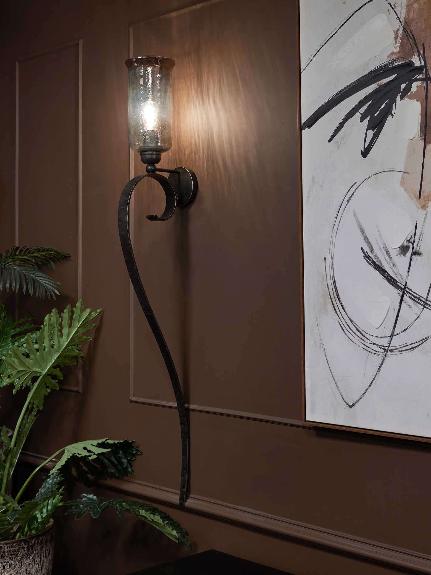 Timmins Scroll Wall Light