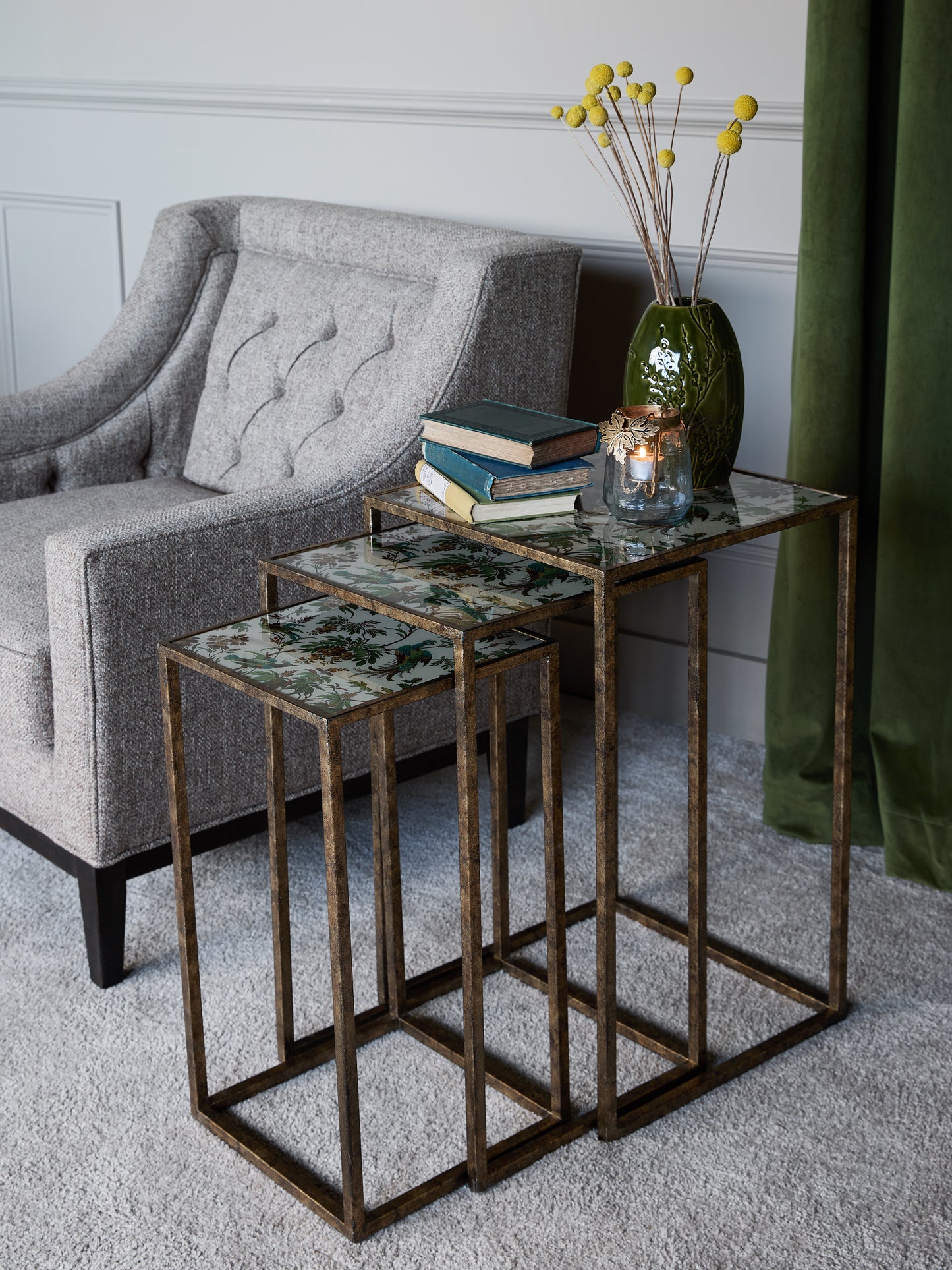 Laura Ashley Attleton Set of 3 Side Tables