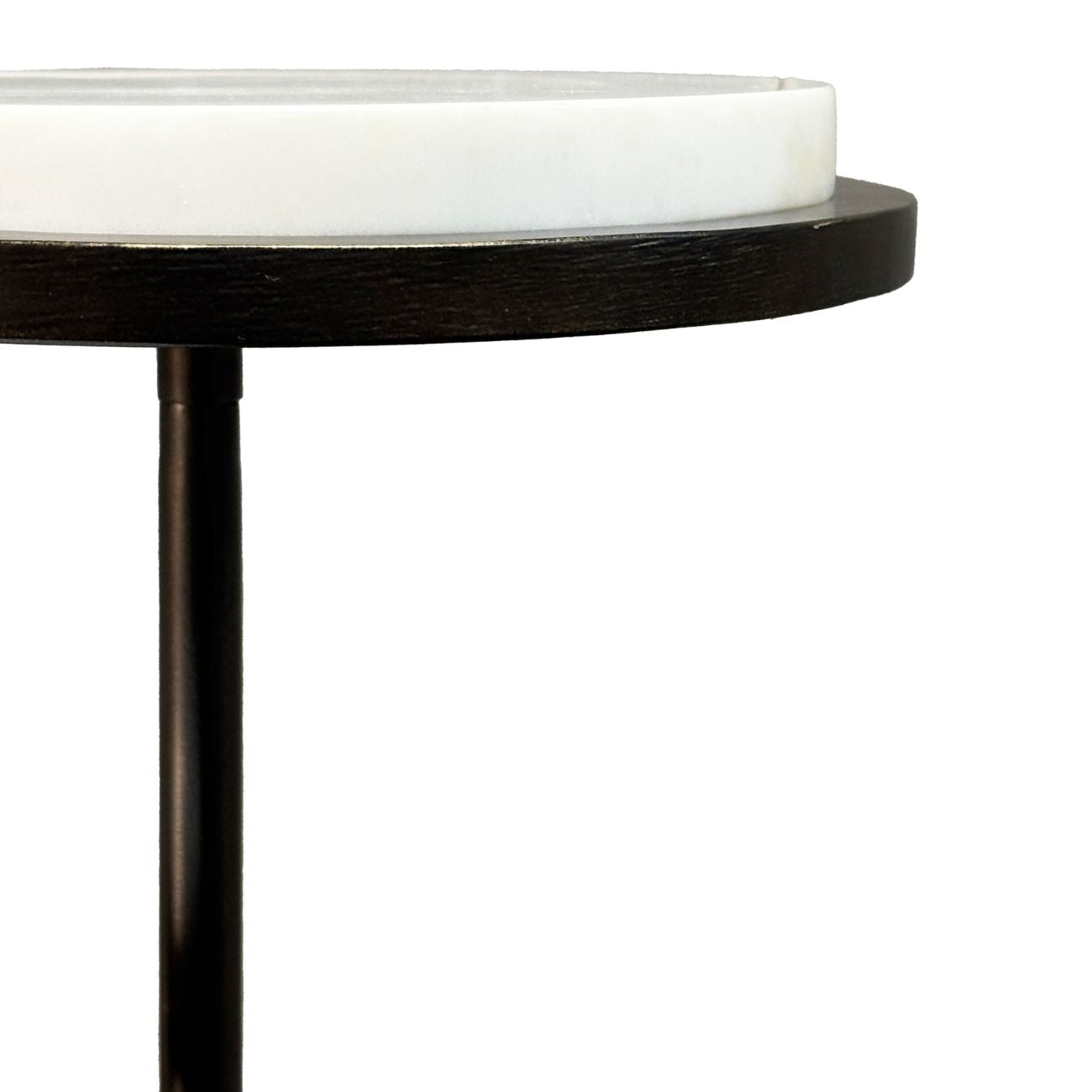 Marco Accent Table White Banswara Marble