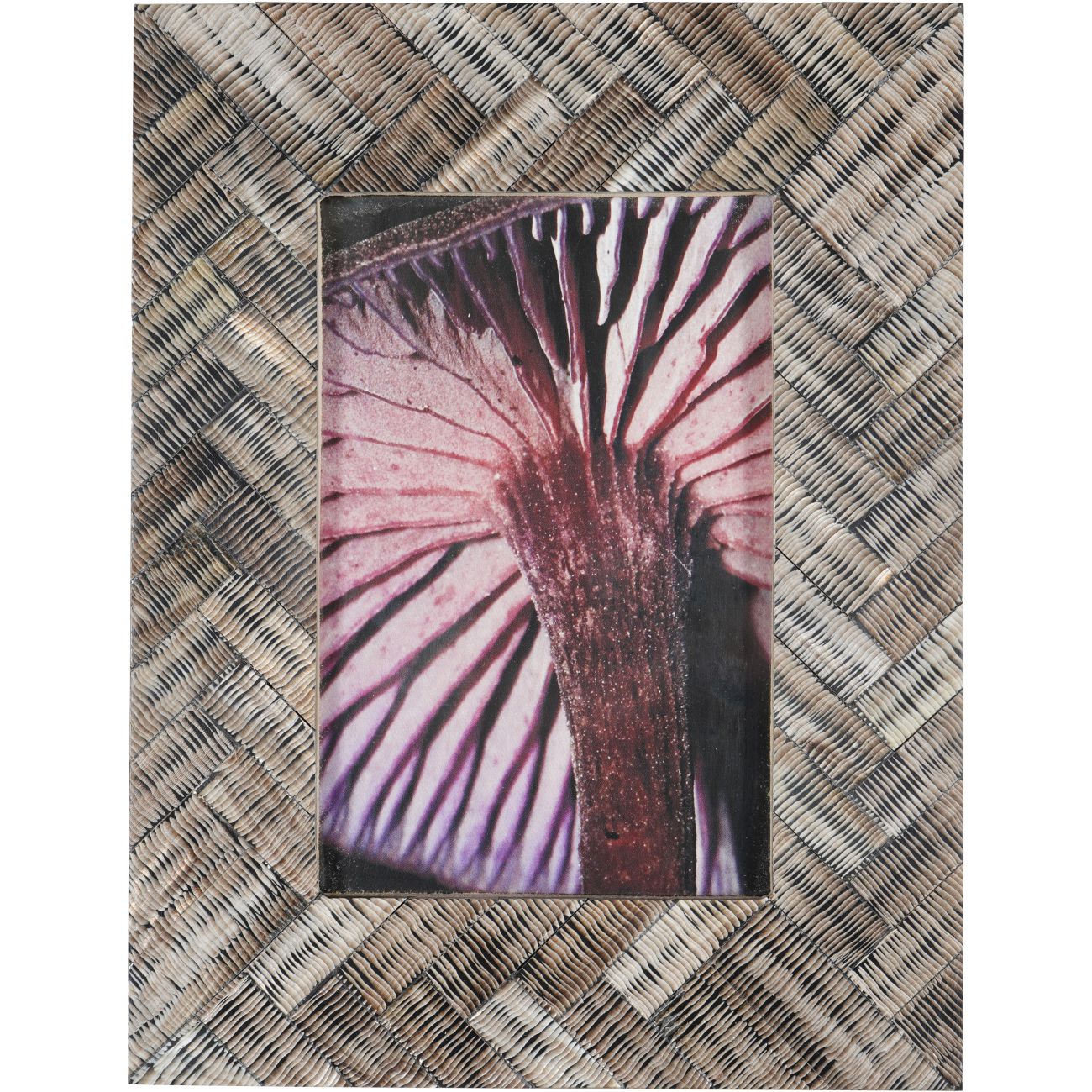 Herringbone Brown Horn Photo Frame 10x15cm