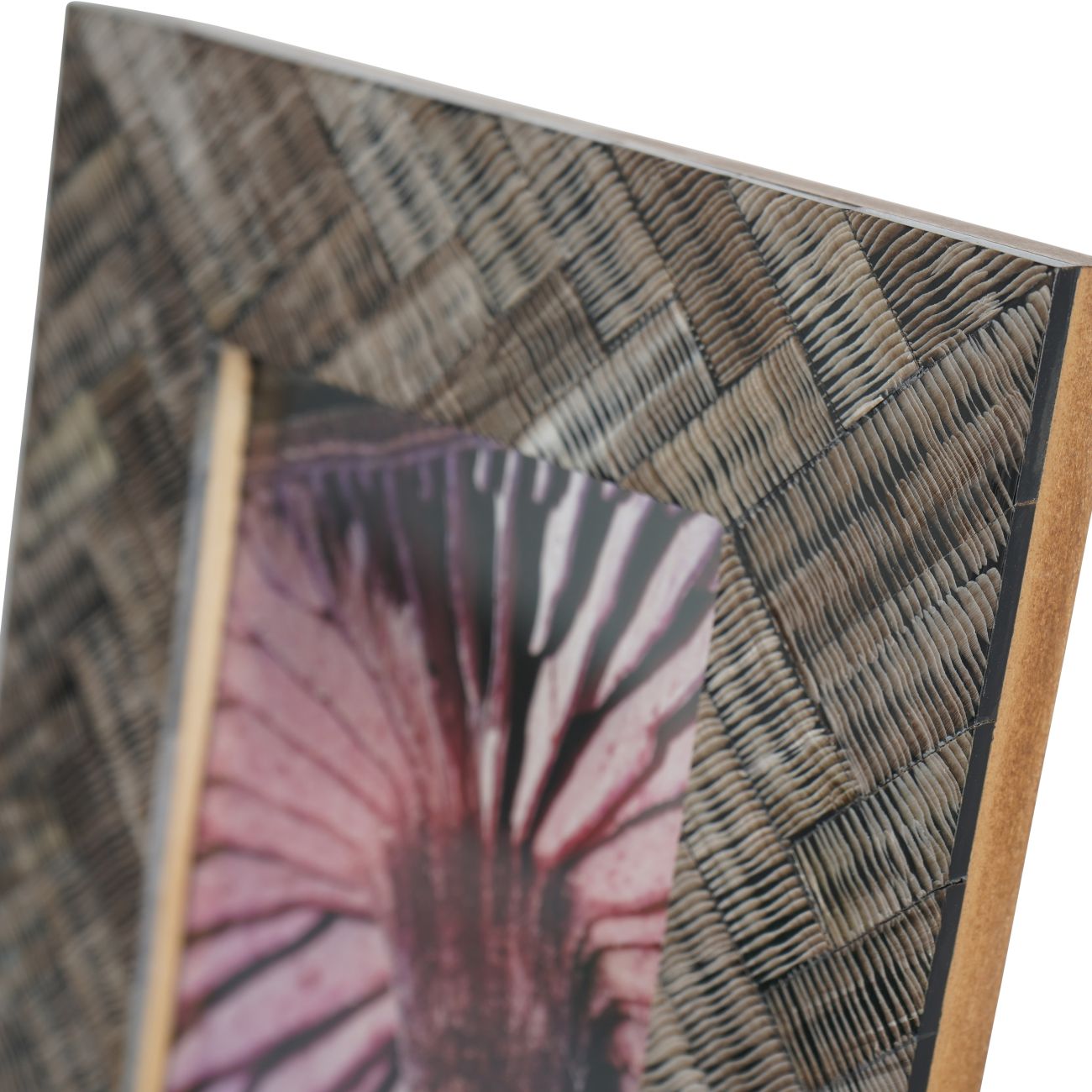 Herringbone Brown Horn Photo Frame 10x15cm