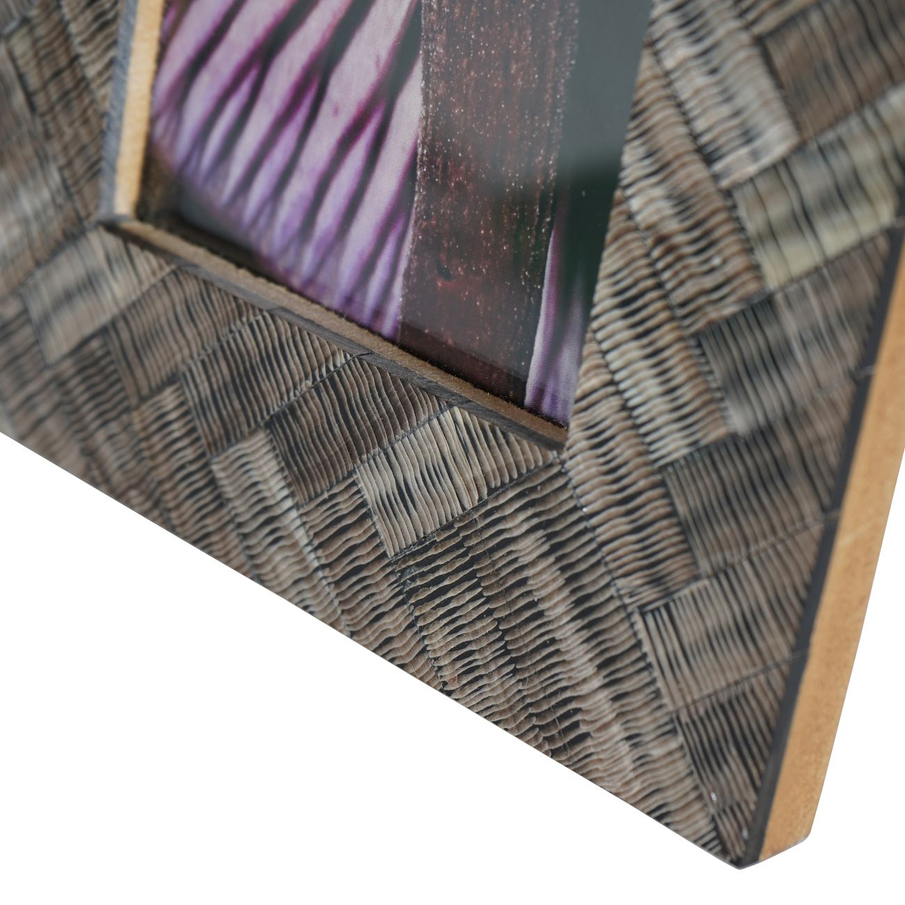 Herringbone Brown Horn Photo Frame 10x15cm