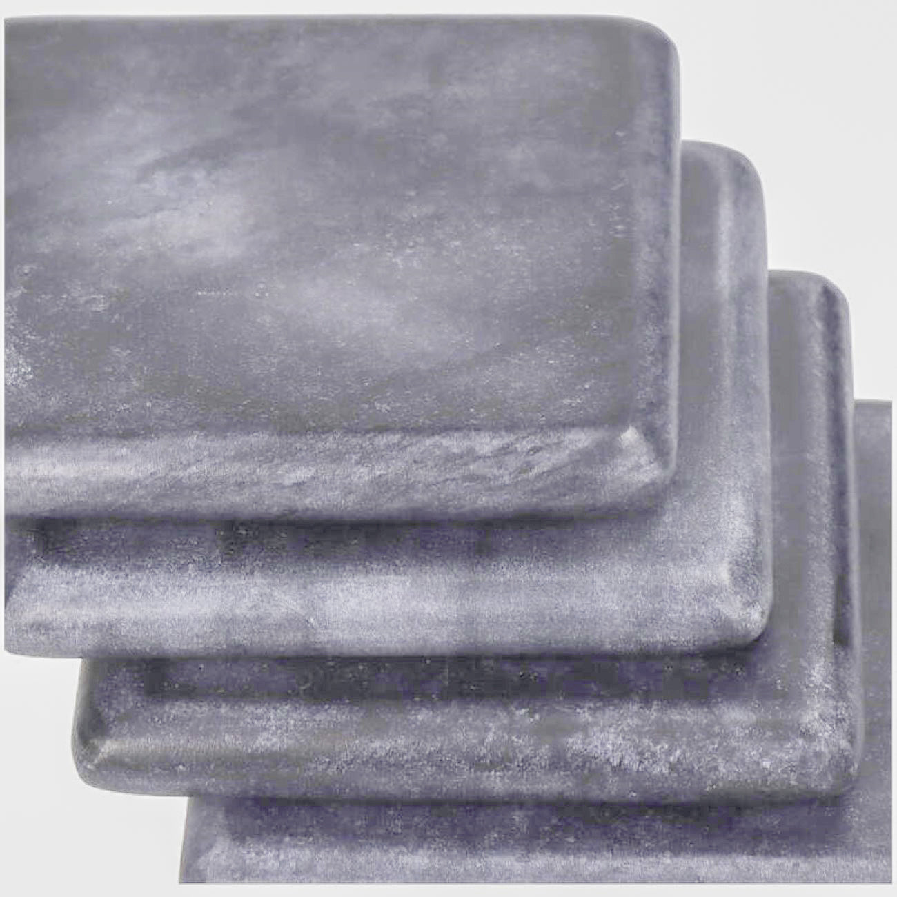 Black Marble Square Coasters Set of 4