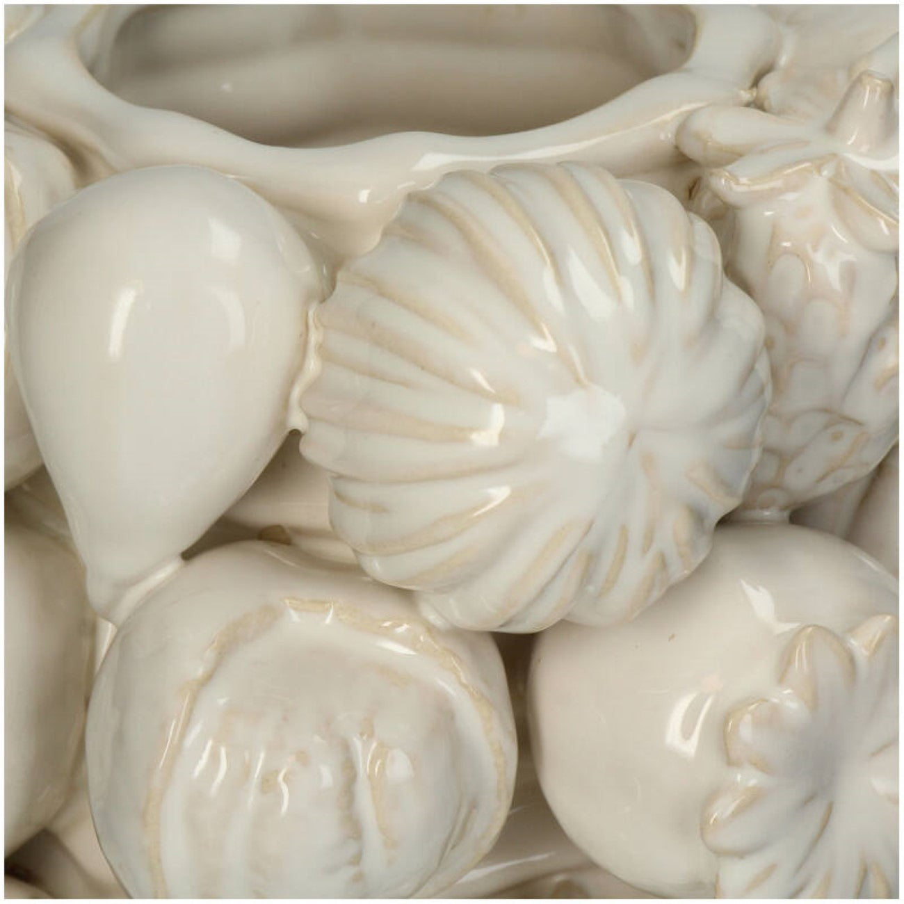 Ivory Orchard Ceramic Vase Large