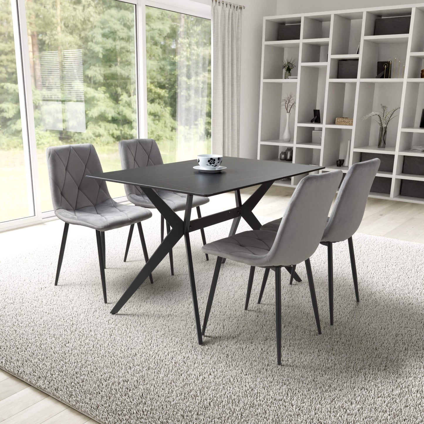 Timor 1.2m & Vernon Dining Set
