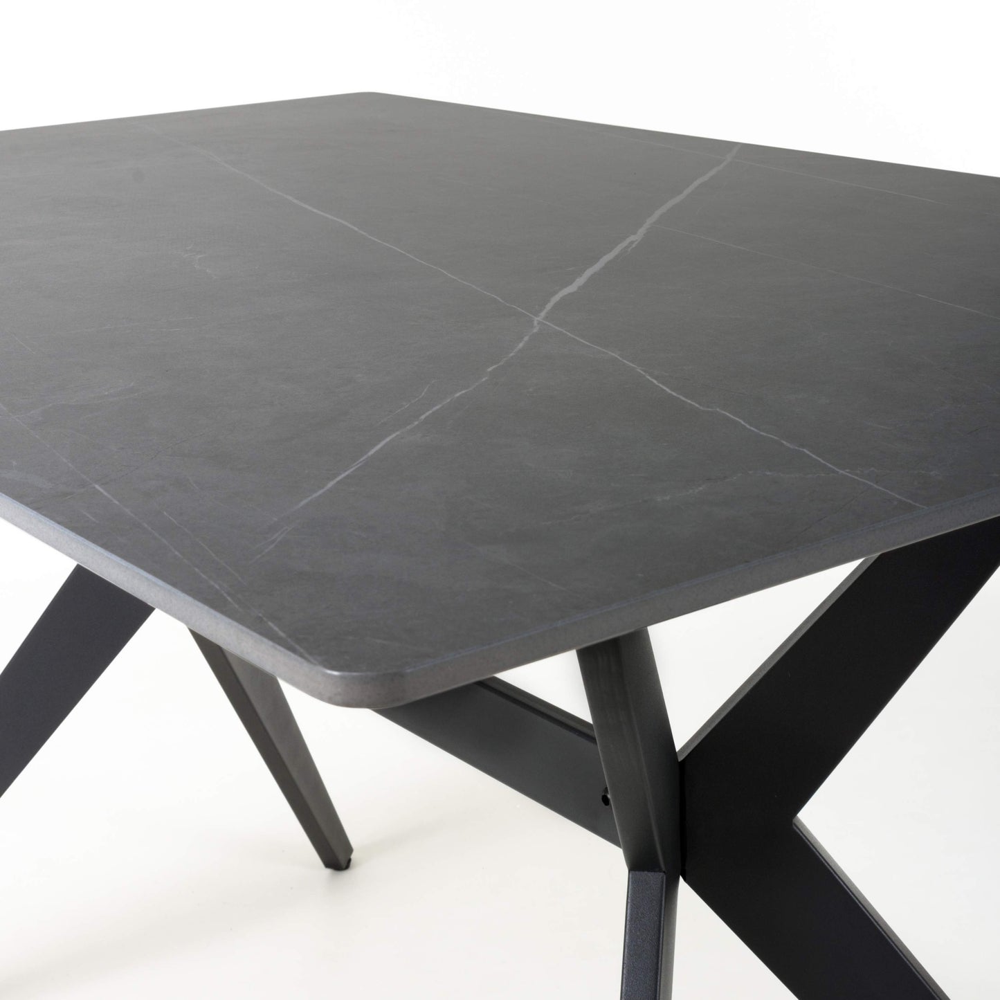 Timor 1.2m Black Dining Table