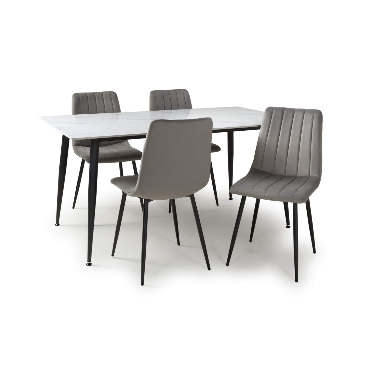 Monaco 1.6m & Lisbon Dining Set