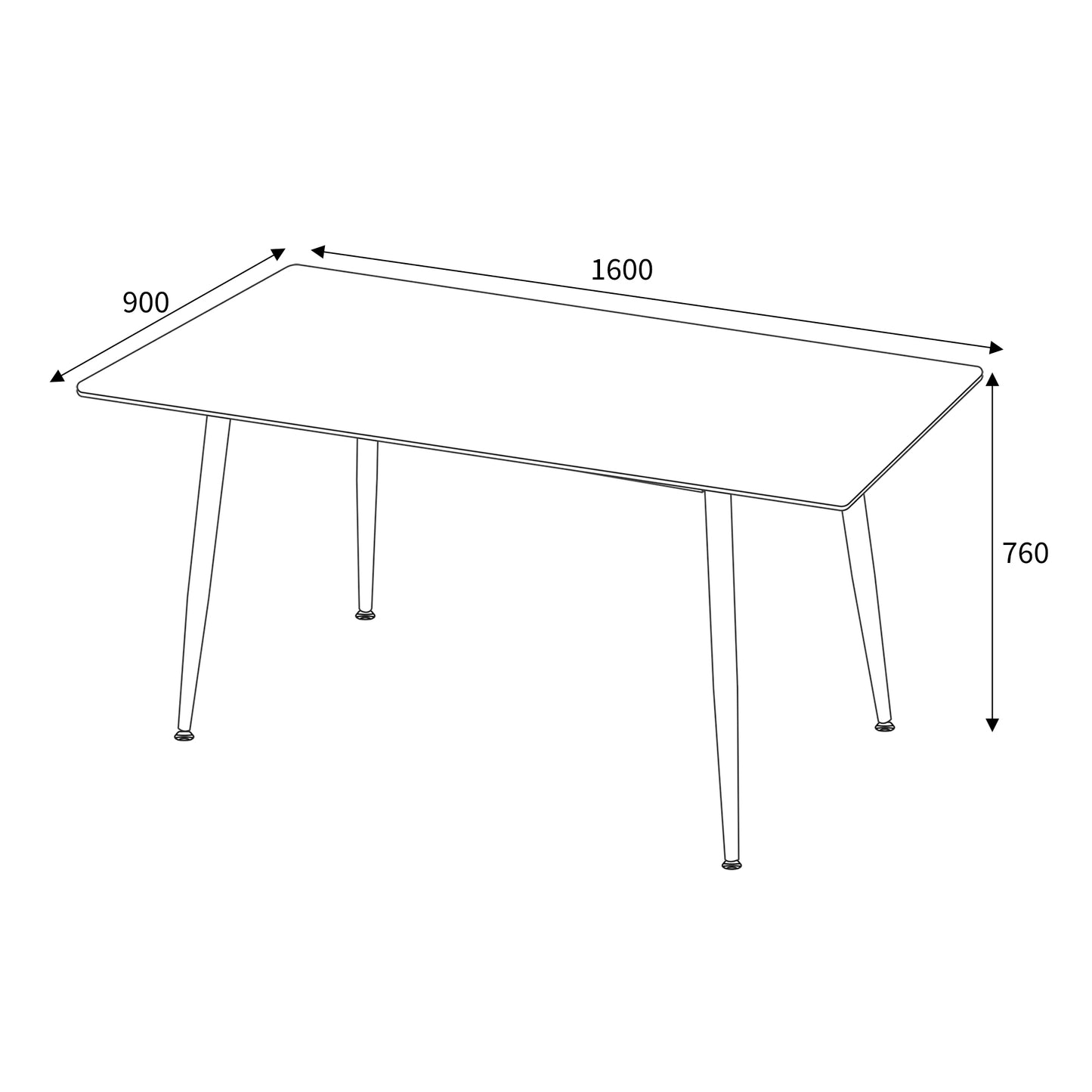 Monaco 1.6m & Madison Dining Set