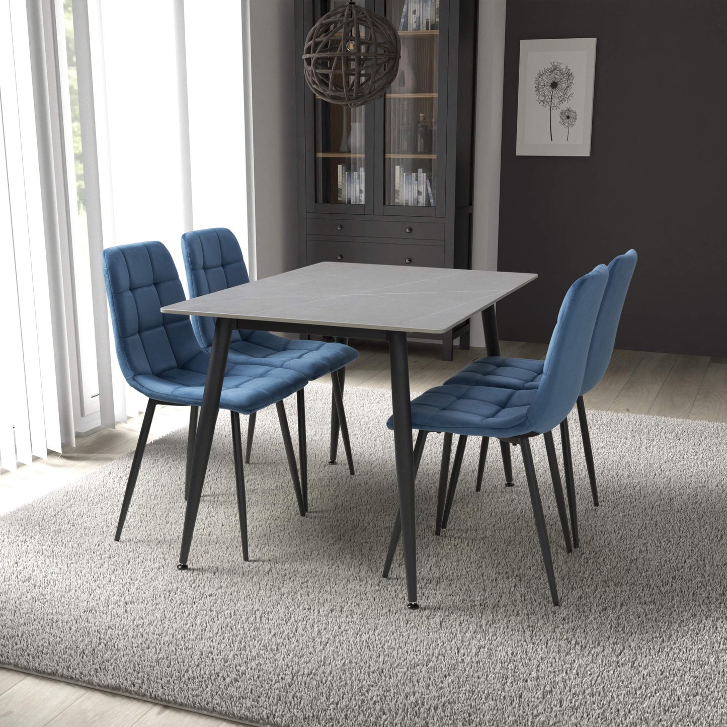 Monaco 1.2m & Madison Dining Set