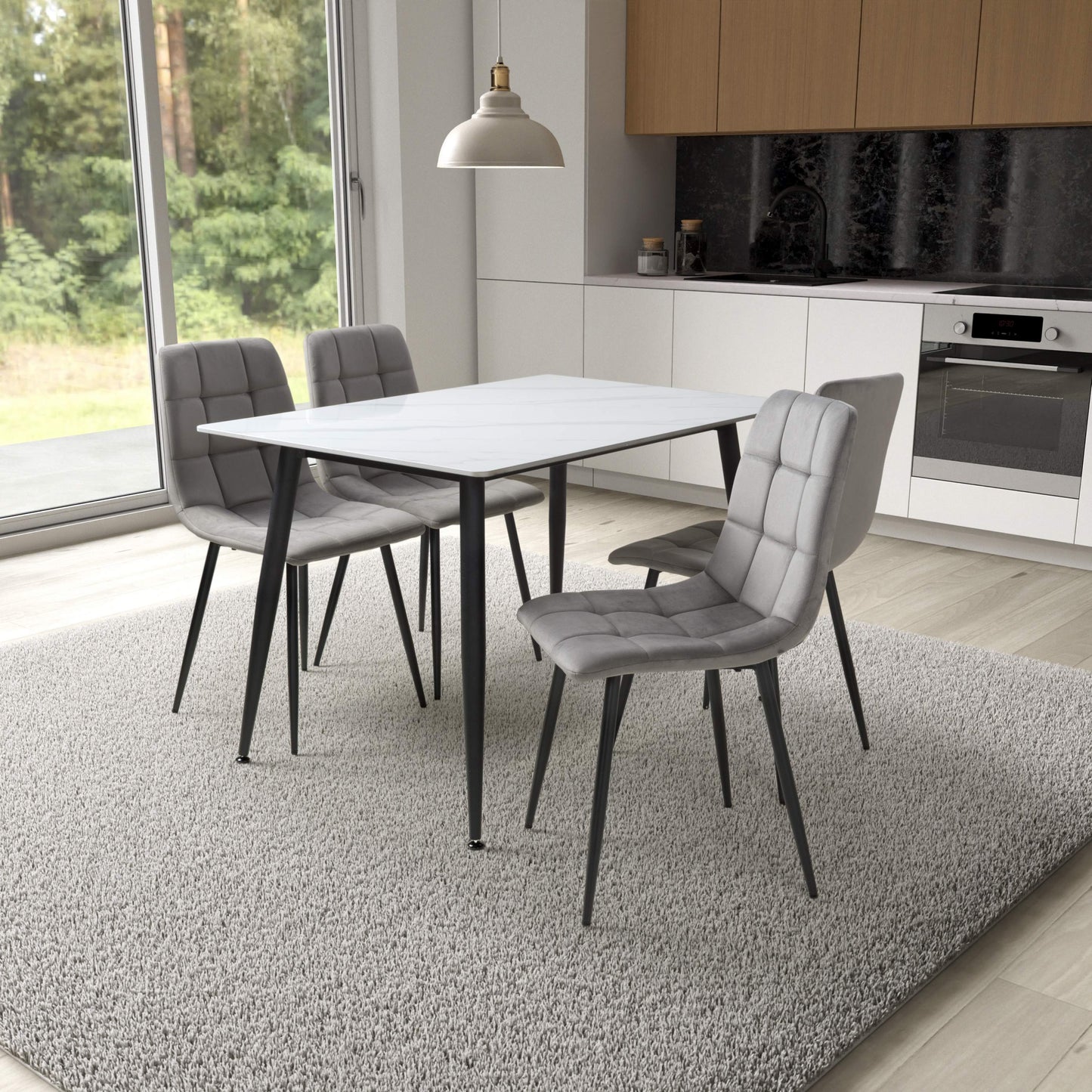 Monaco 1.2m & Madison Dining Set