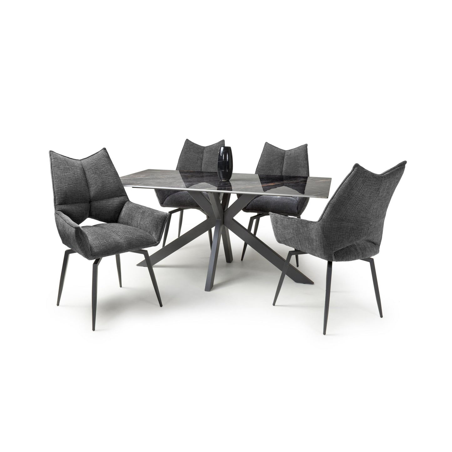Tokyo 1.6m & 4 Denver Dining Set