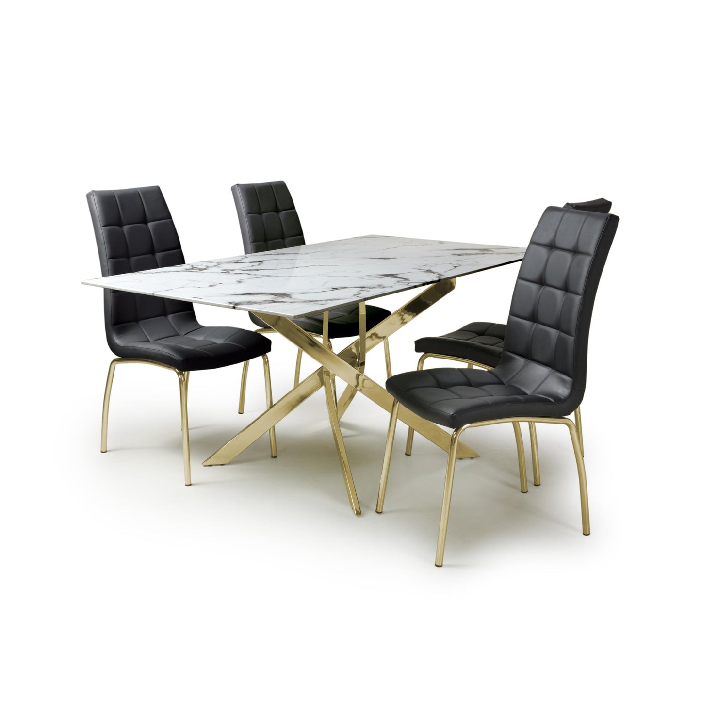 Astoria 1.6m Dining Table & 4 Jenner Chair Dining Set