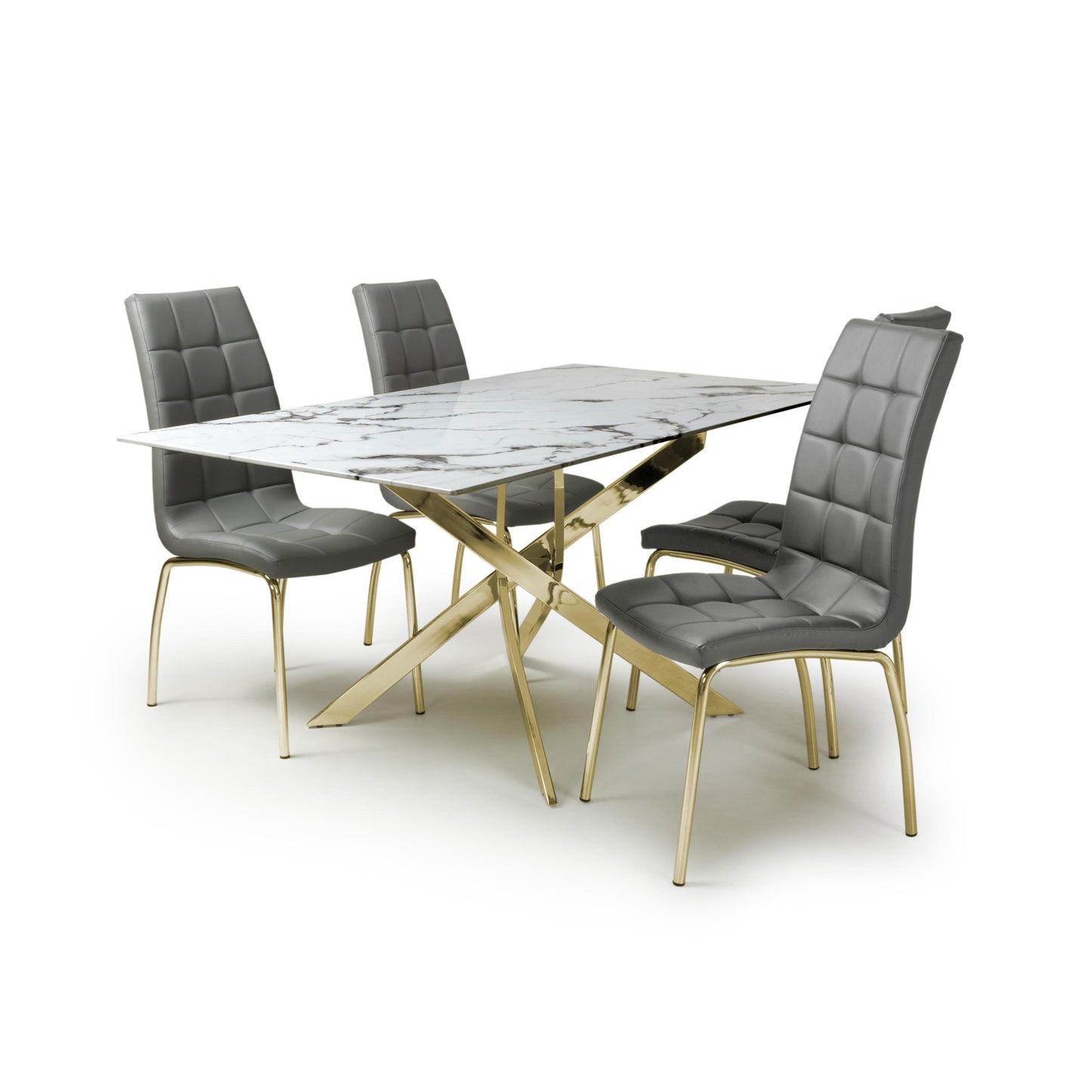 Astoria 1.6m Dining Table & 4 Jenner Chair Dining Set